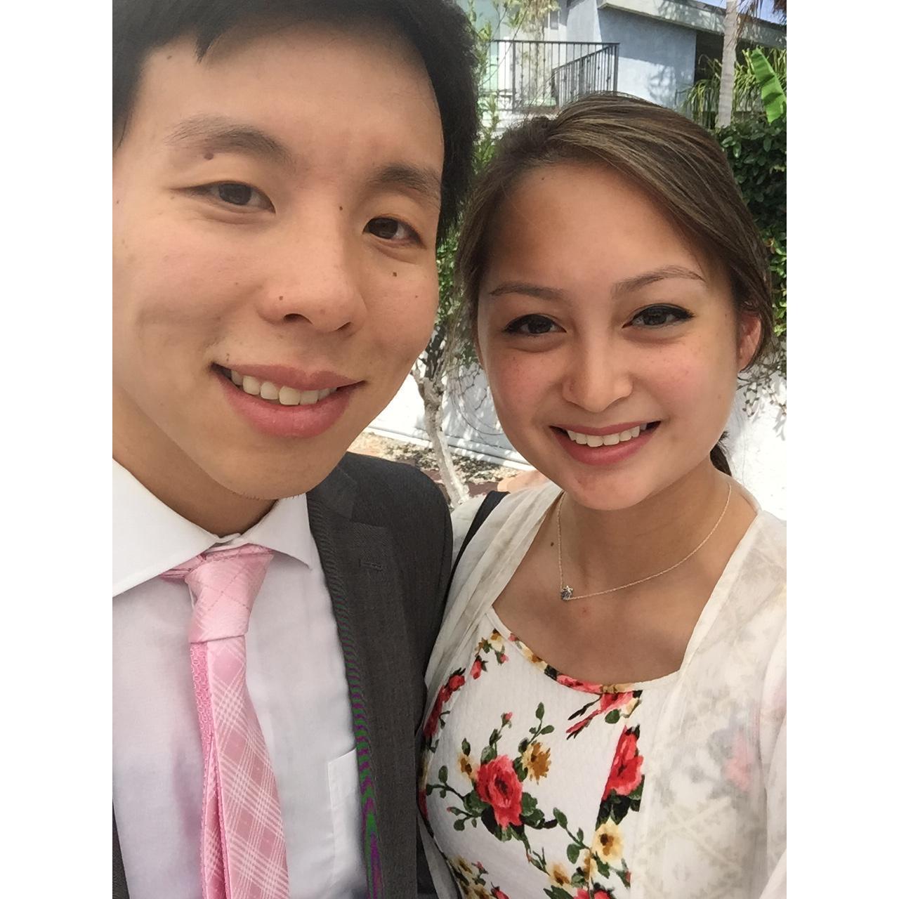 2015. first wedding together.