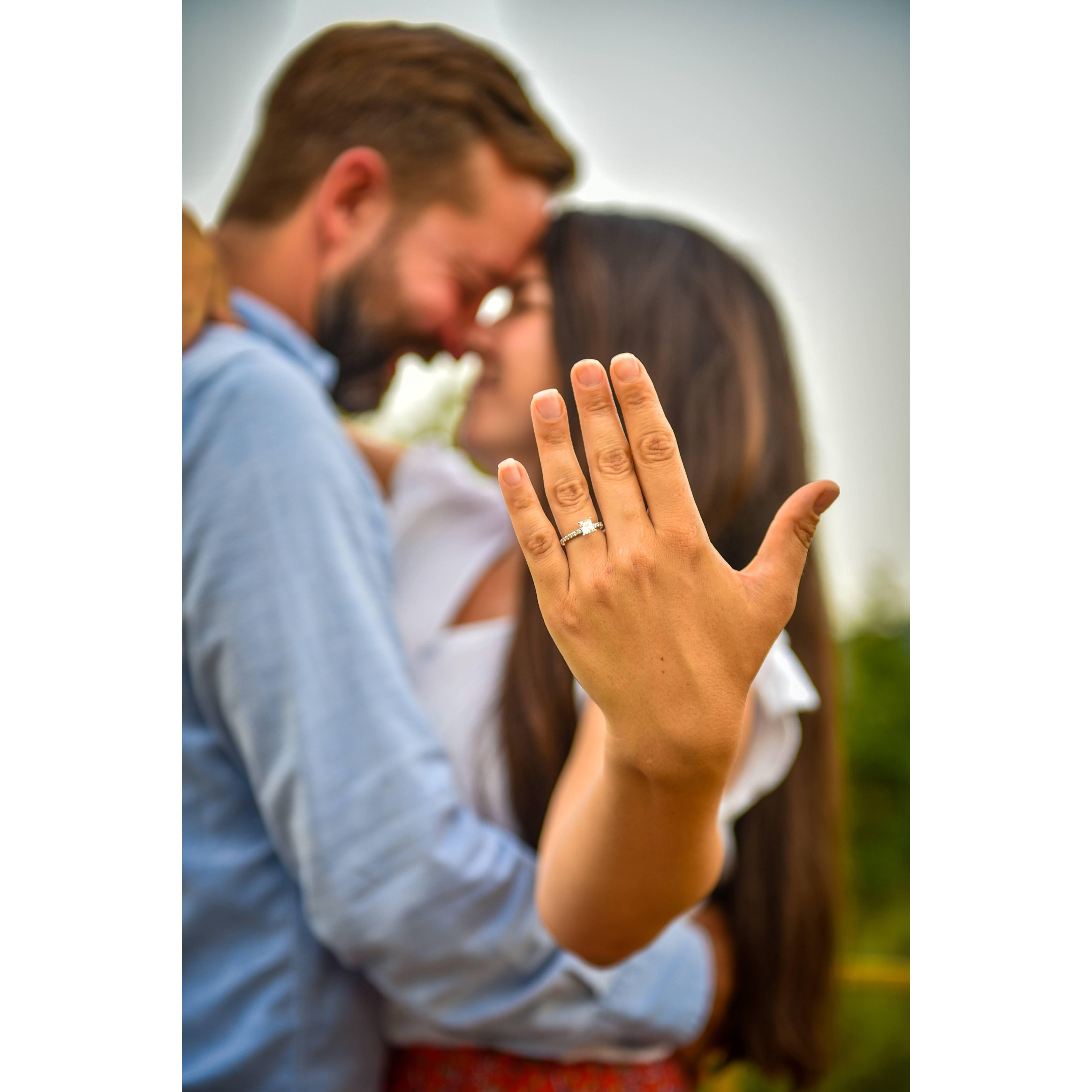 Engagement photos at our B&B in Romania after Nick proposed (July 4, 2022)!