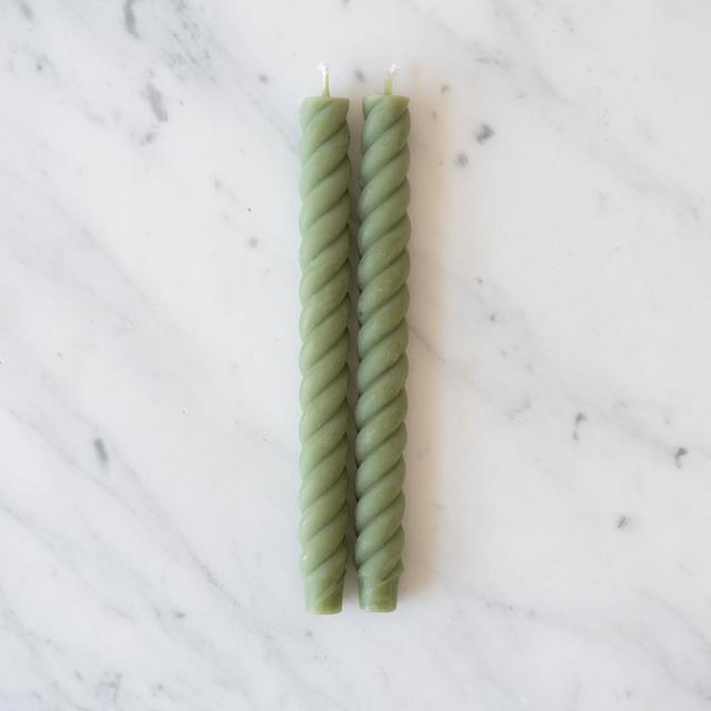 Beeswax Rope Tapers – Sage