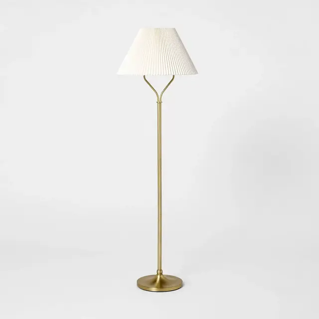 Brass Metal Stem Floor Lamp - Threshold™ designed with Studio McGee