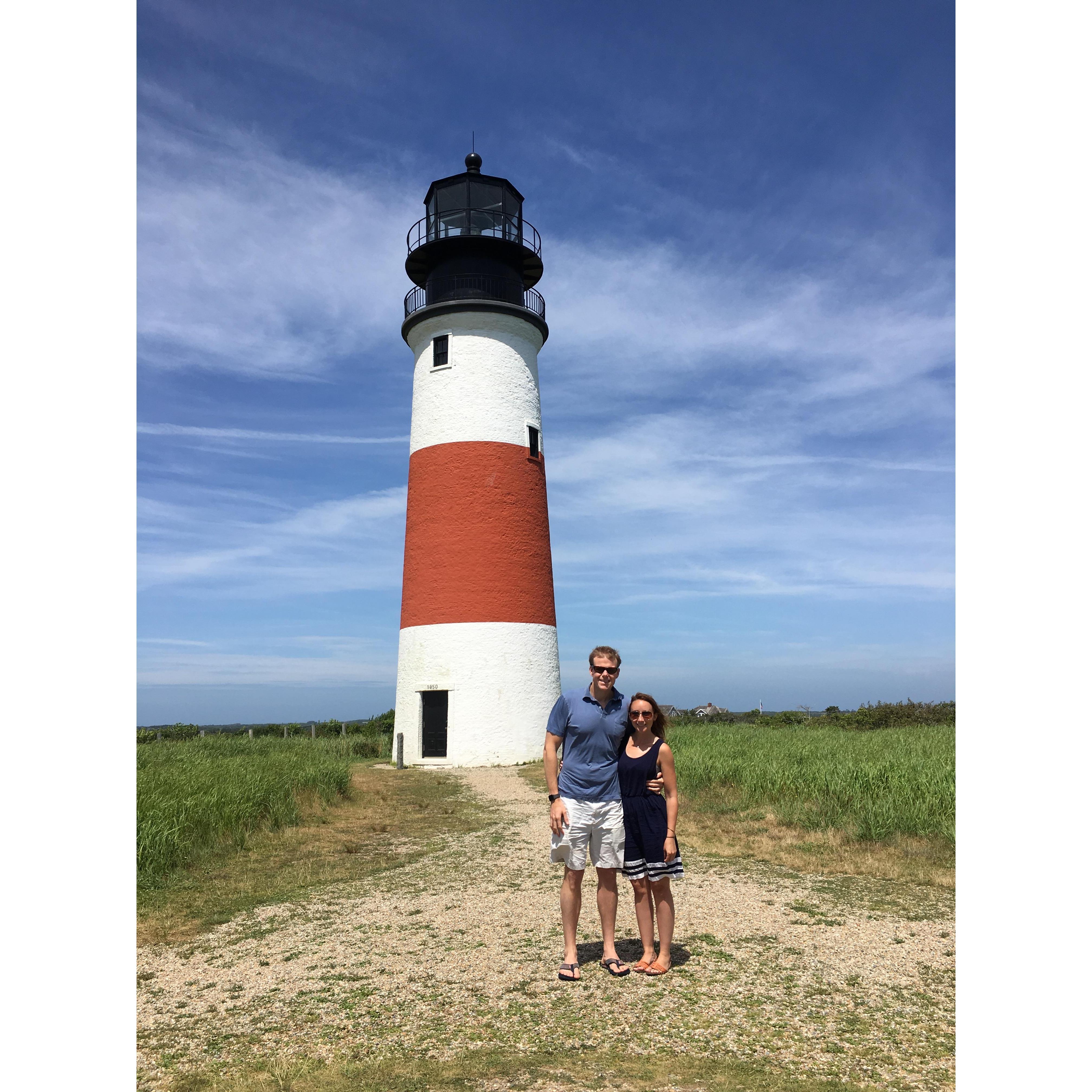 Our first trip together (Nantucket for Ted's 40th!)