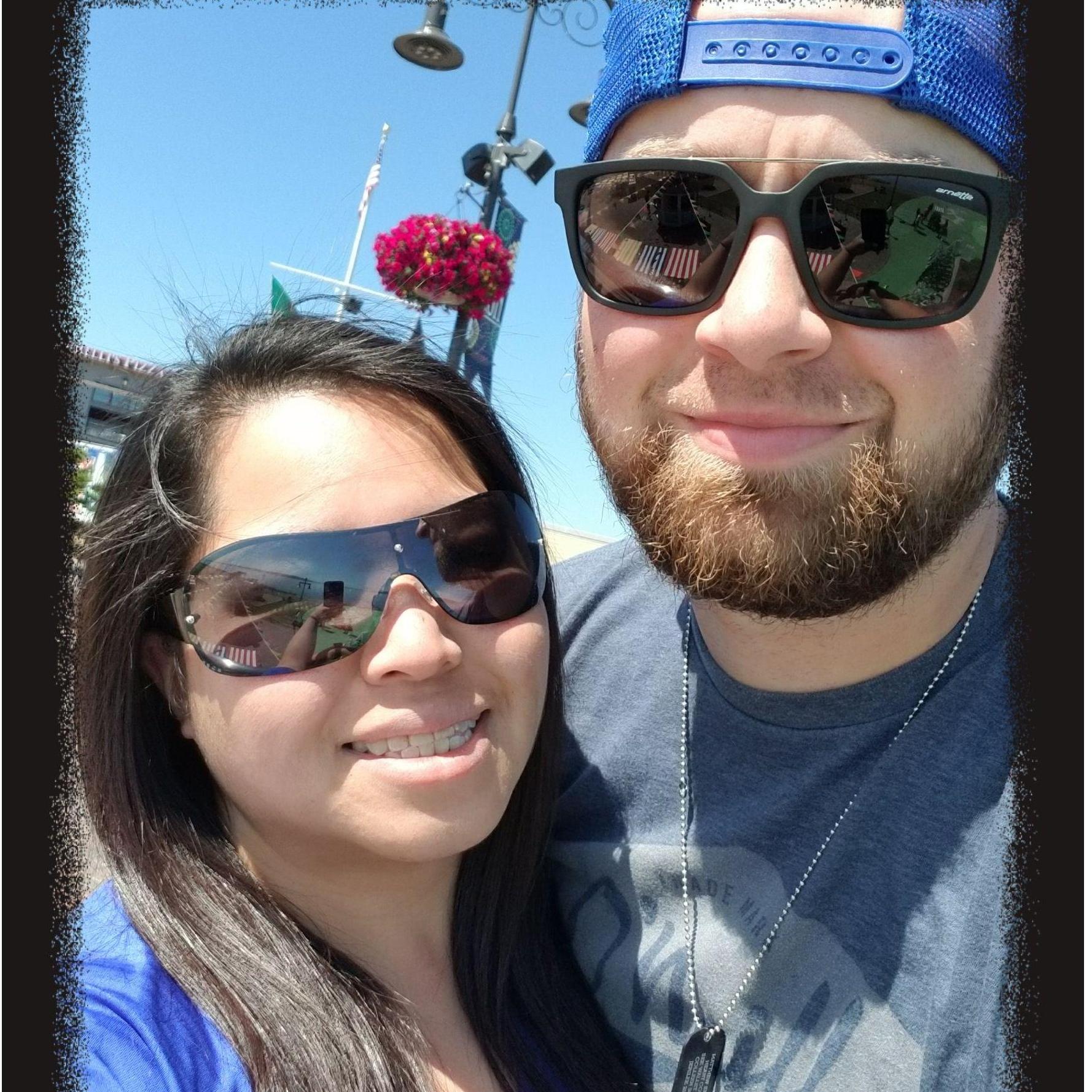 One of the many memories we had together on the waterfront.
