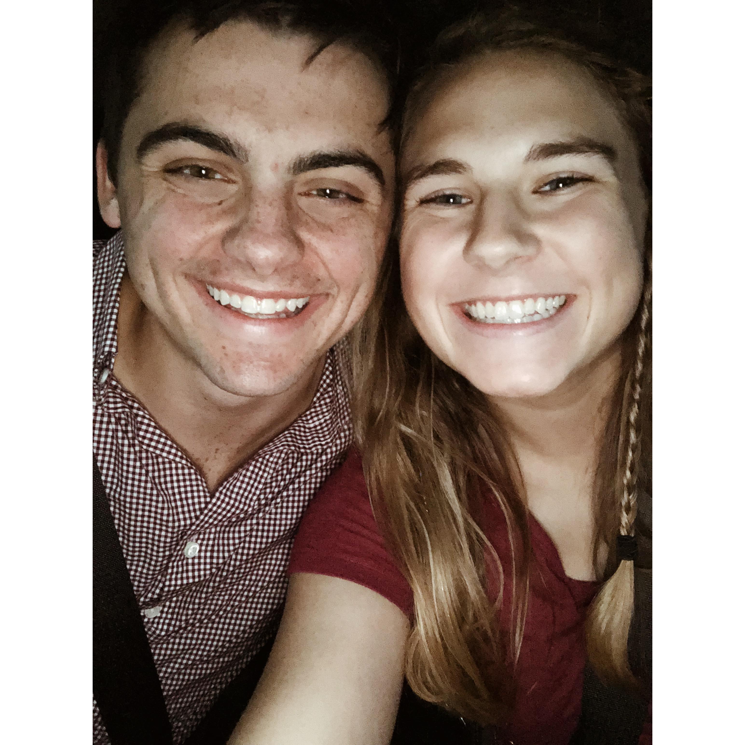 Our first picture together as boyfriend and girlfriend!
