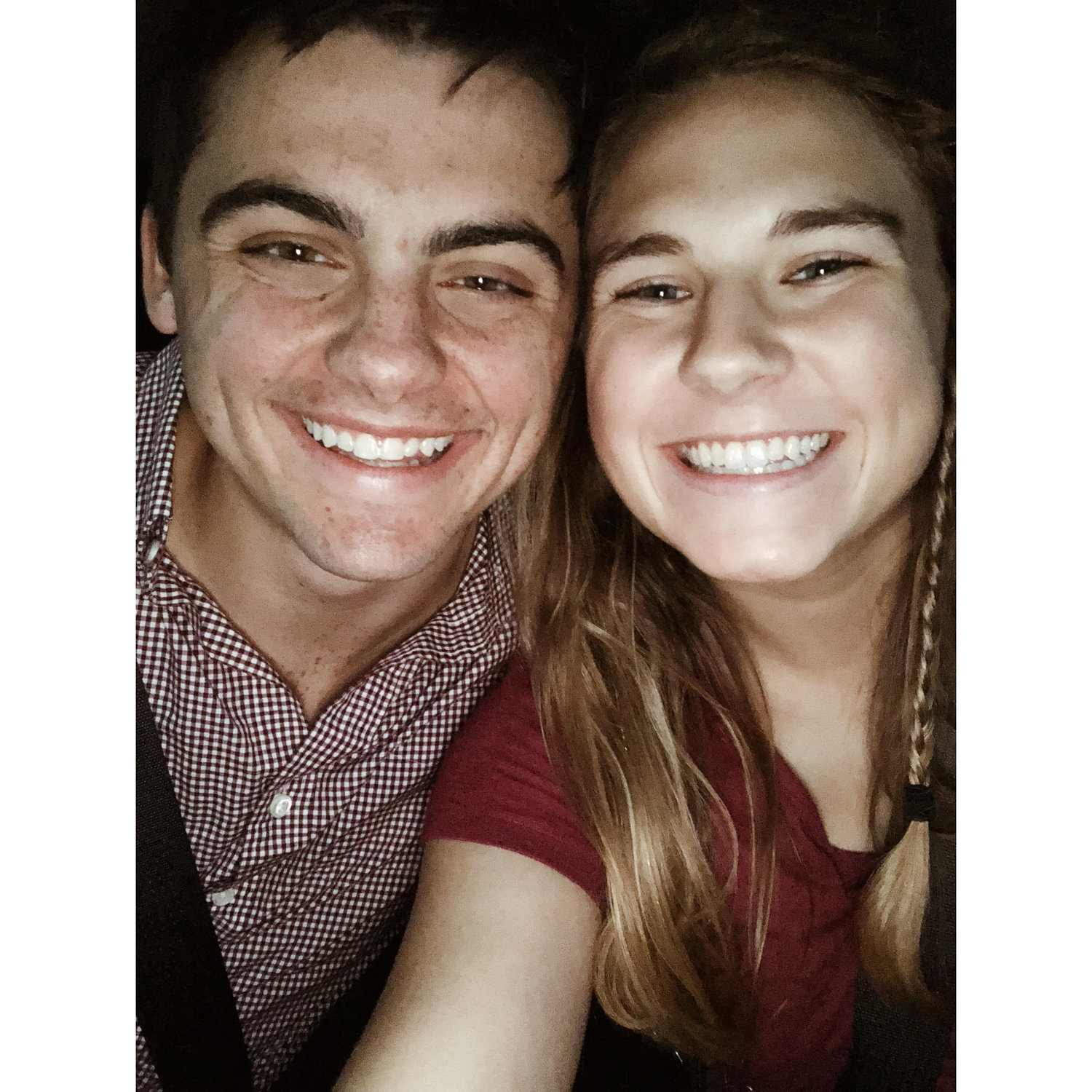 Our first picture together as boyfriend and girlfriend!