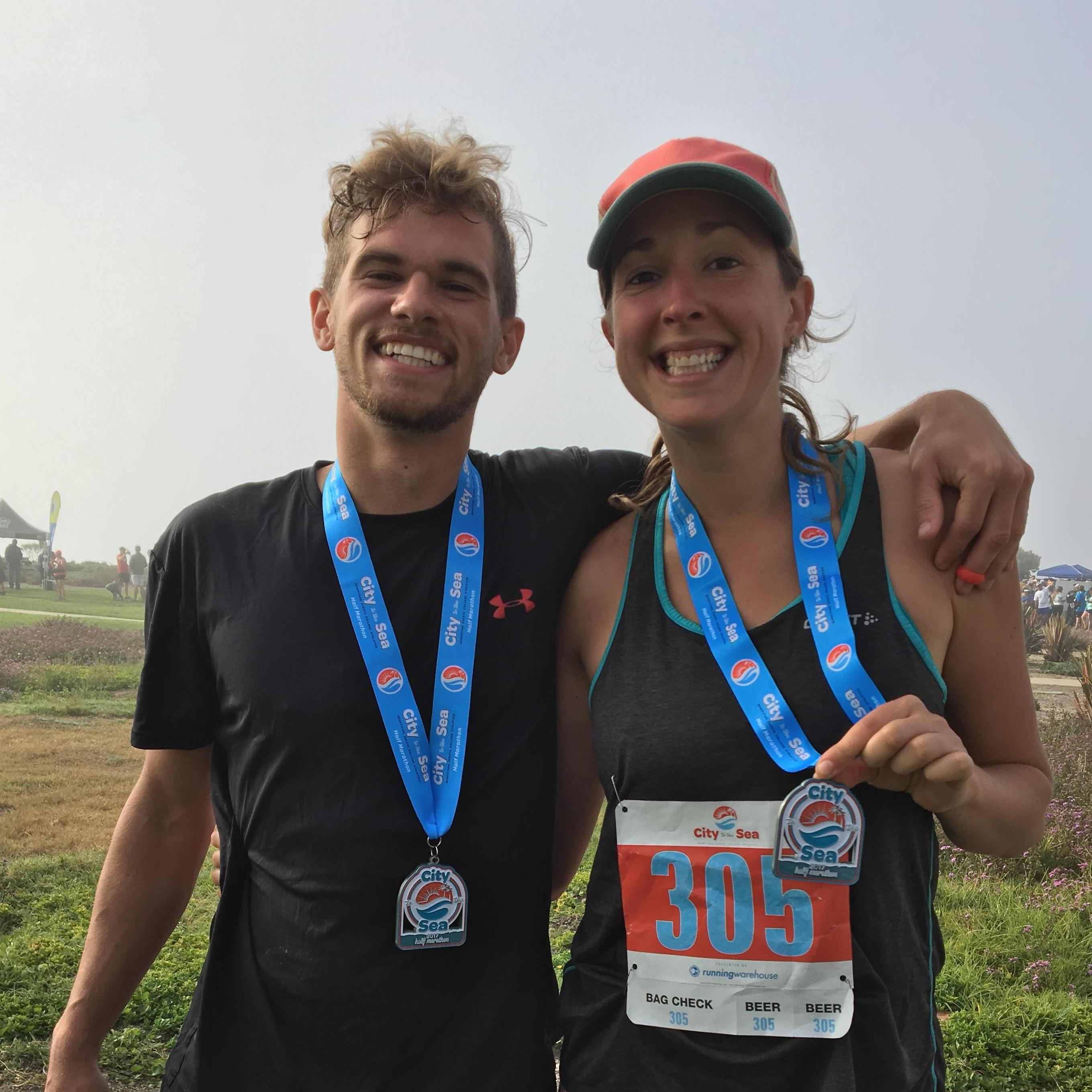 Our first 1/2 marathon together