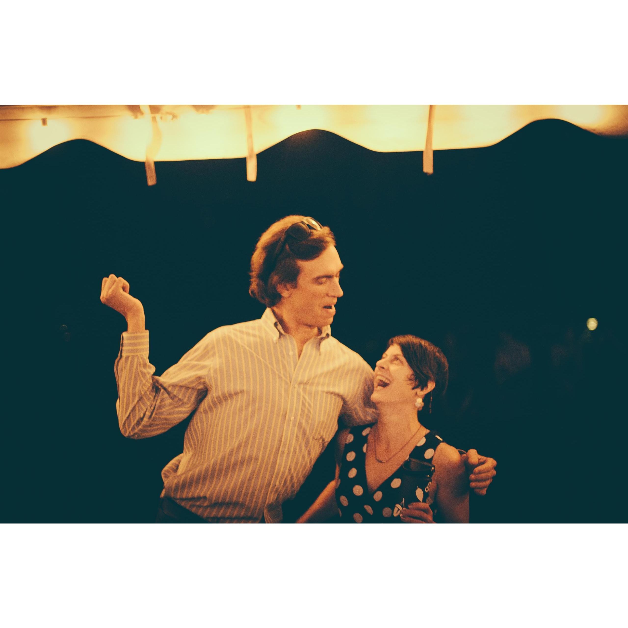 Goofing around at Brian/Erica's wedding, 2018