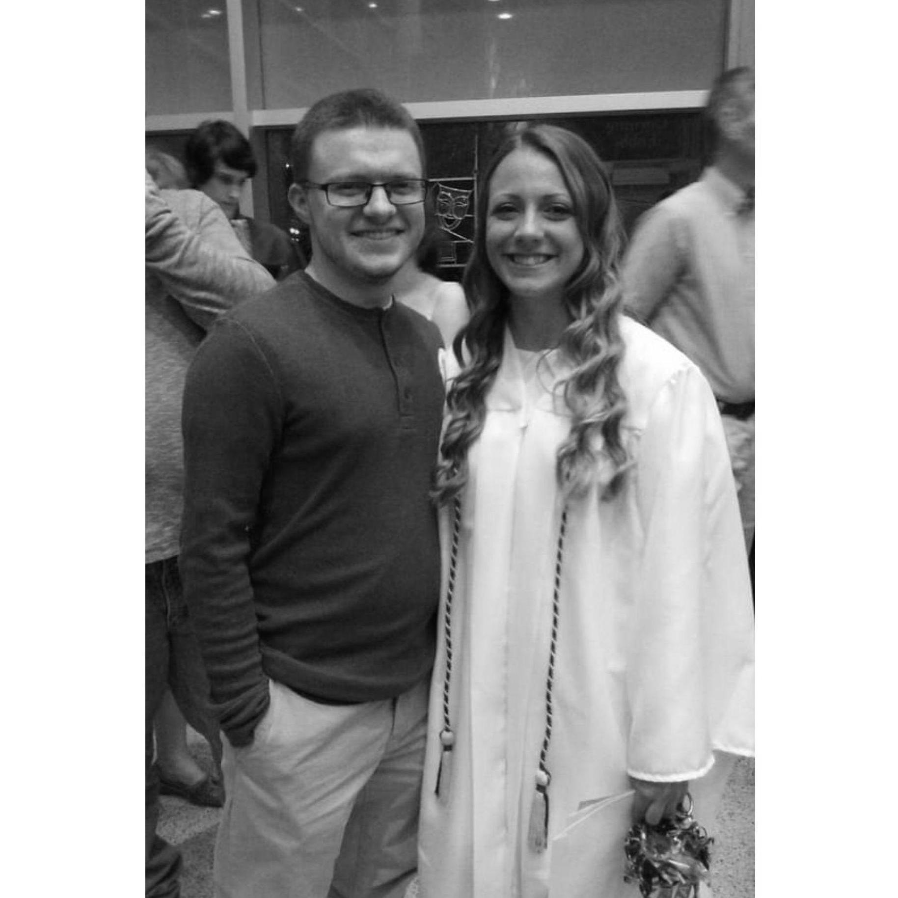 Morgan's BOCES graduation in 2017.