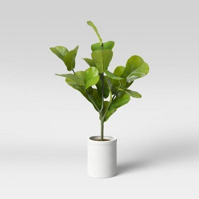 32" x 18" Artificial Fiddle Leaf Plant in Pot - Threshold™