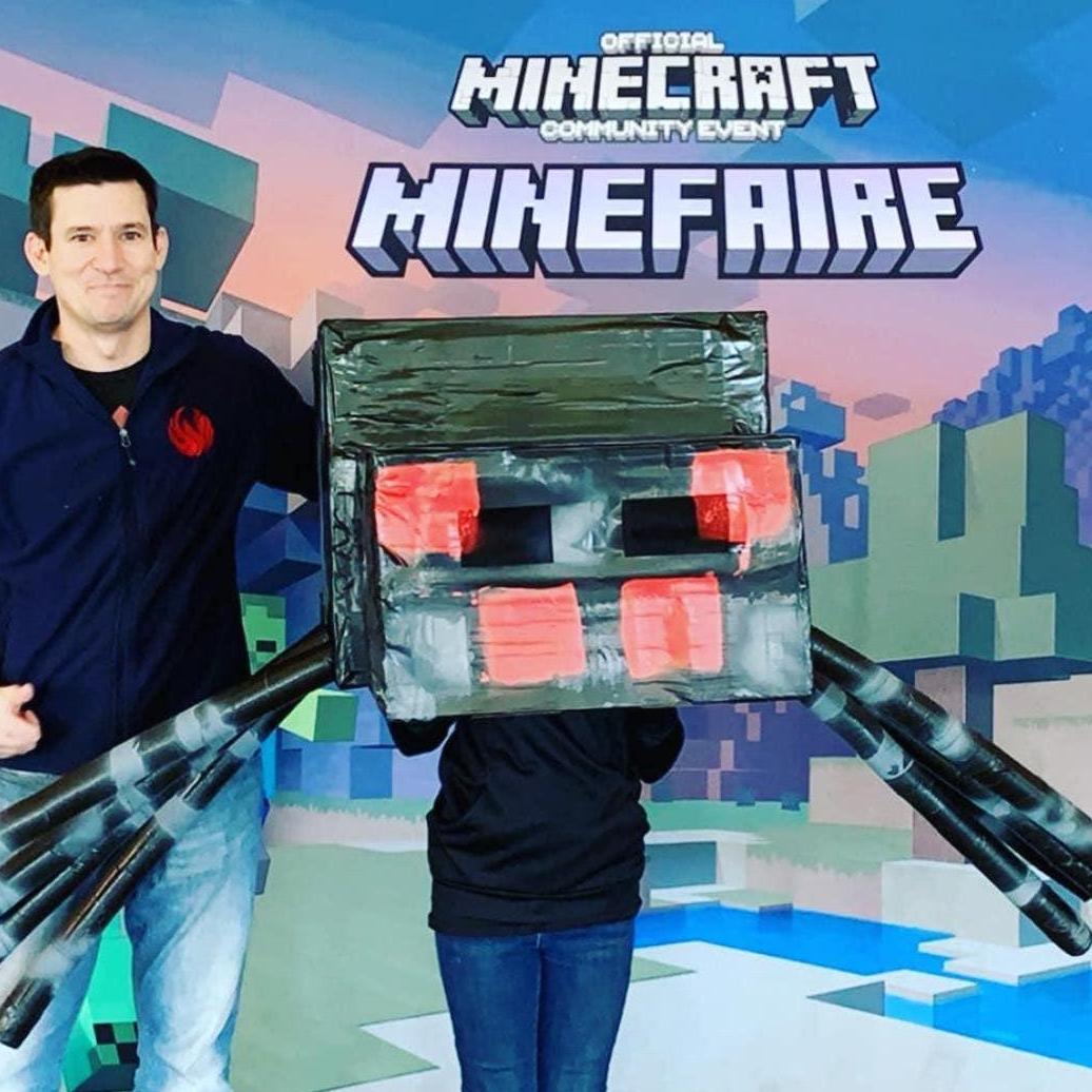 We took Lily to a Minecraft convention where she won 1st place for her costume!