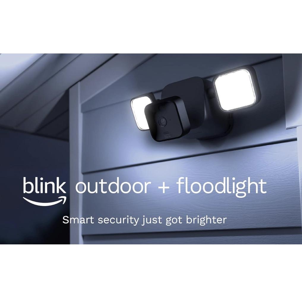 Blink Floodlight Camera System - Wireless Security Outdoor camera + LED mount, two-year battery, motion detection