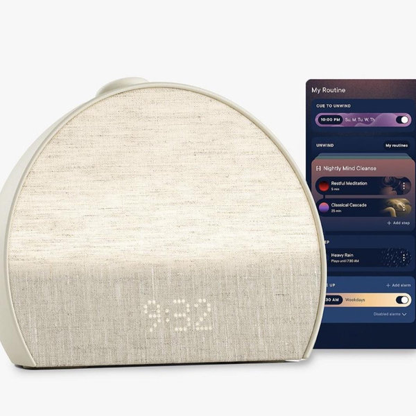 Hatch Restore 3 Sunrise Alarm Clock, Sound Machine, Smart Light (Putty) - White Noise, Screen-Free Sleep Routine
