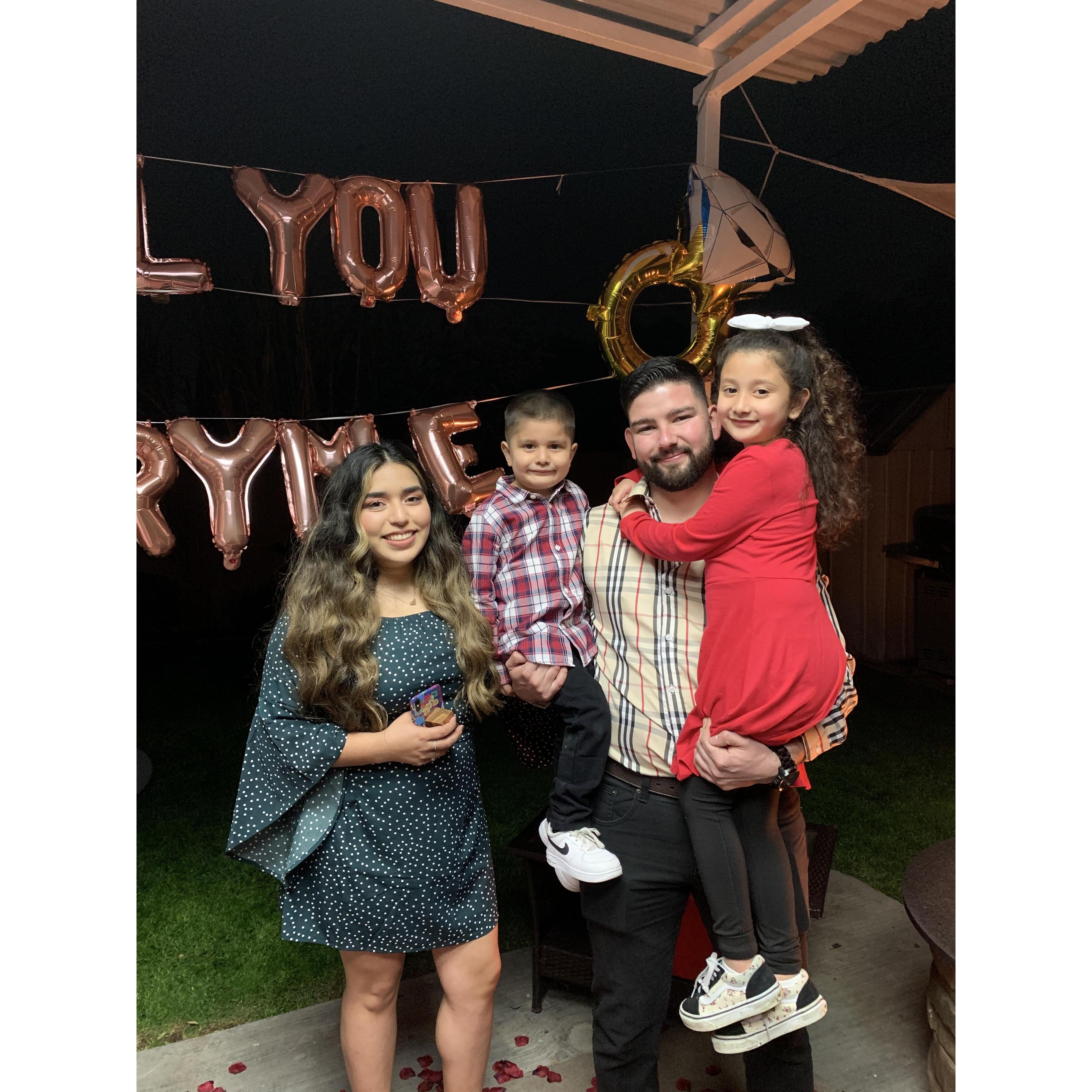 Juan’s niece and nephew