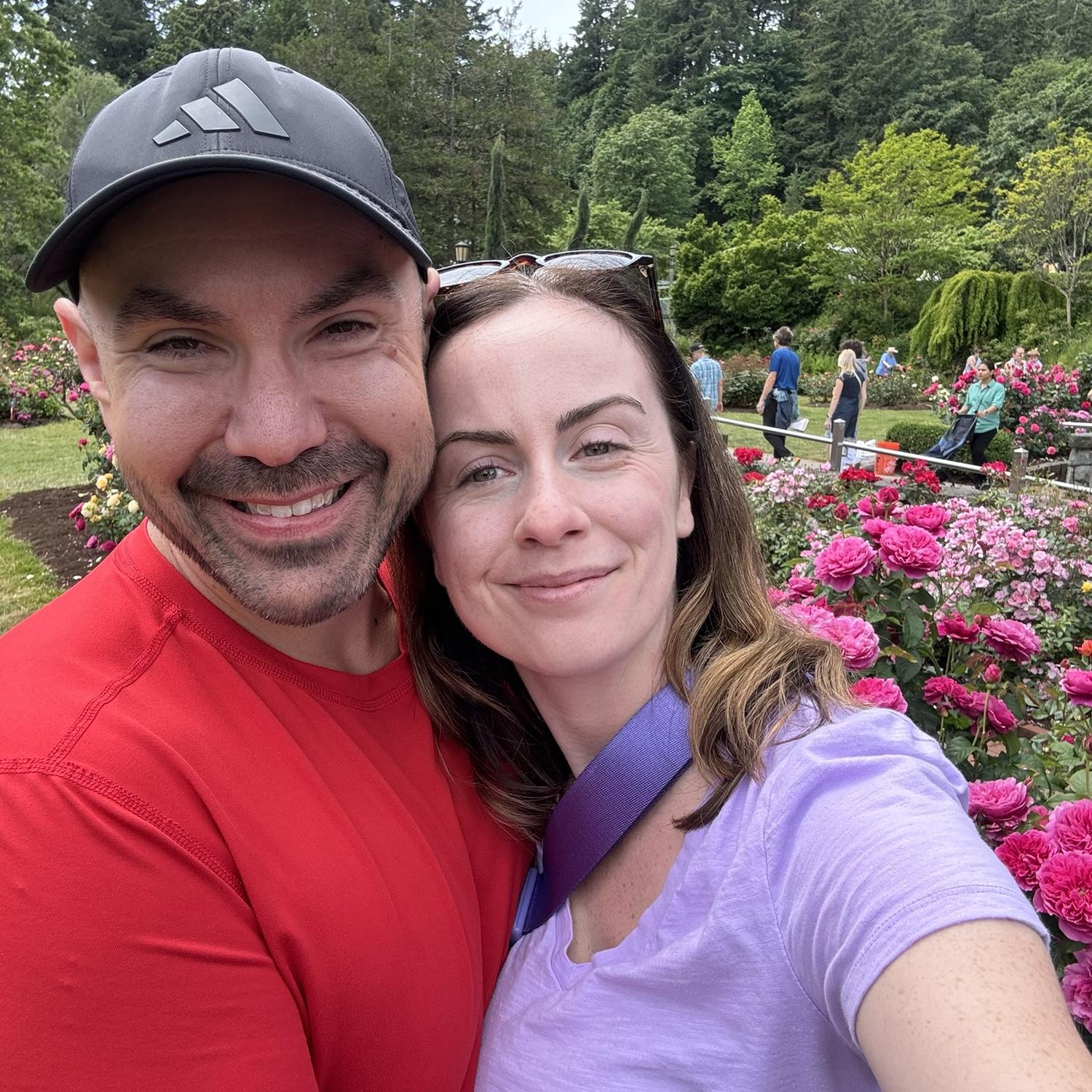At the international road test garden with Mikey!