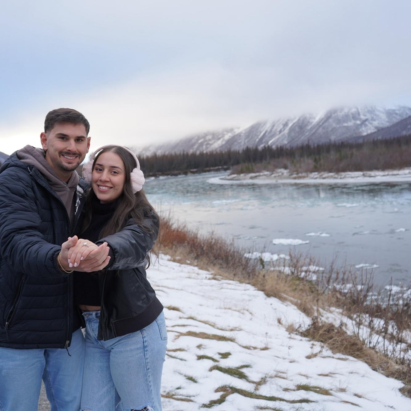 Impromptu engagement photos in Alaska !