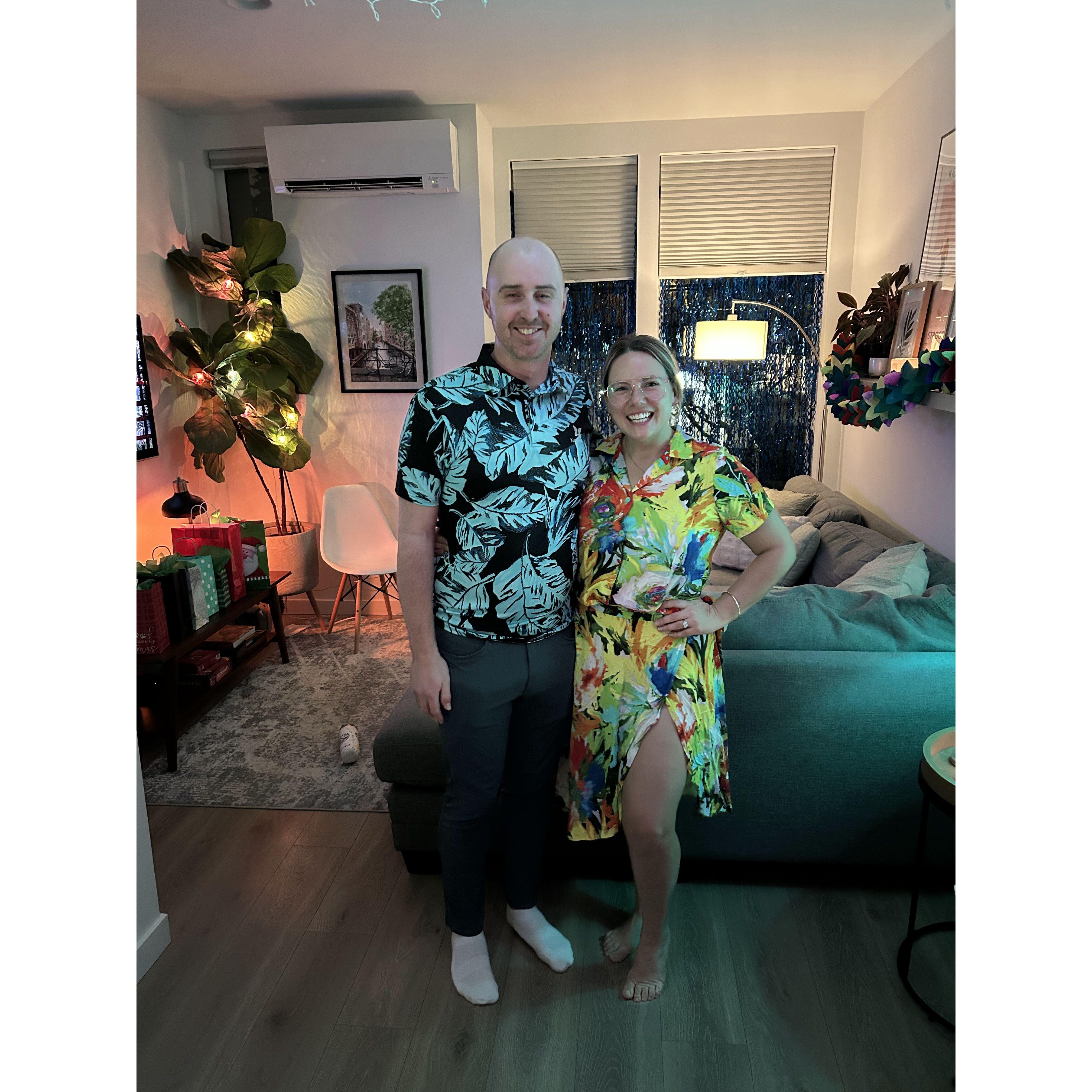 Tiki themed party with friends!