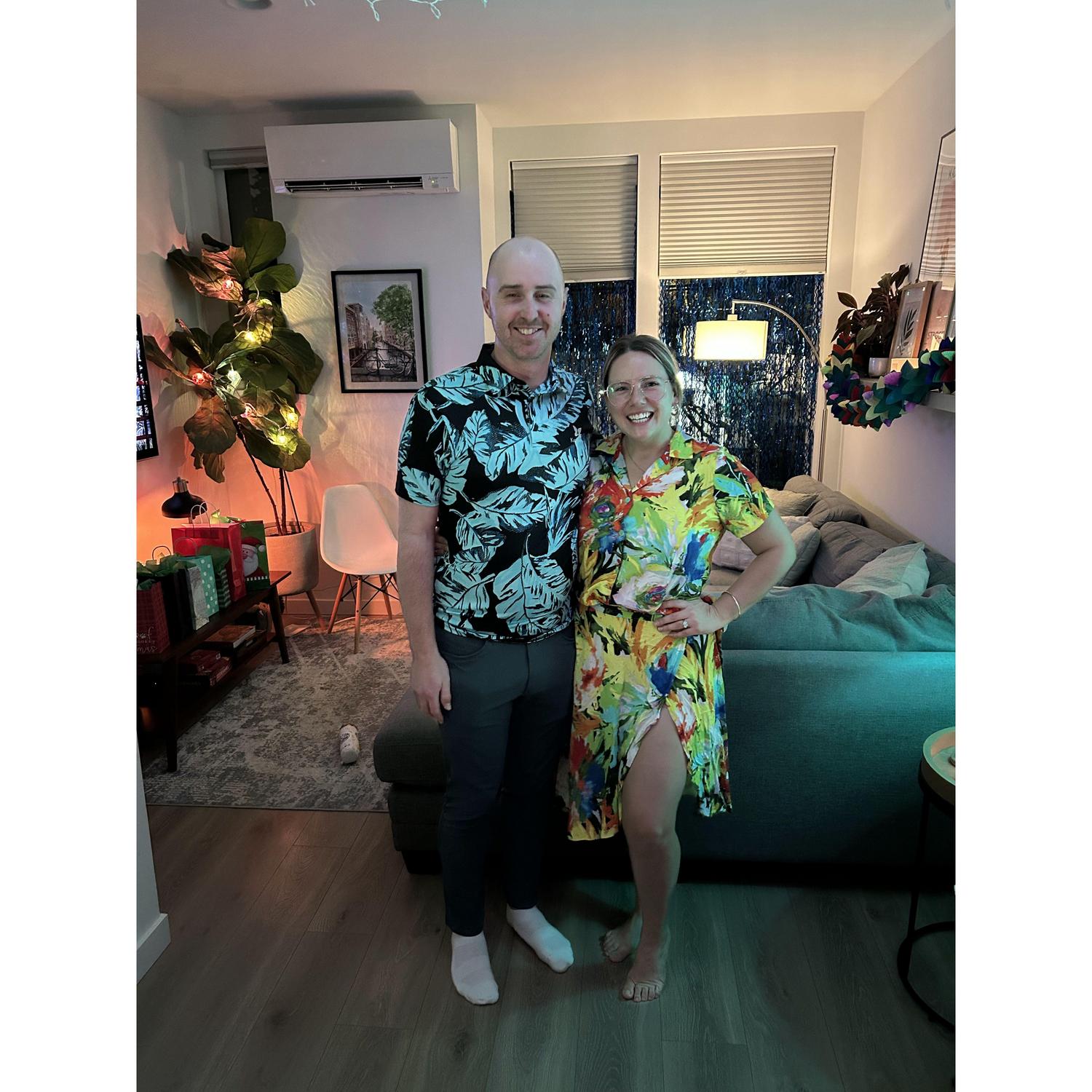 Tiki themed party with friends!