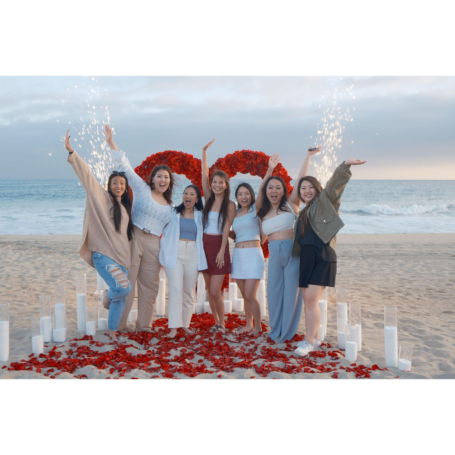 The proposal in Huntington Beach, CA!