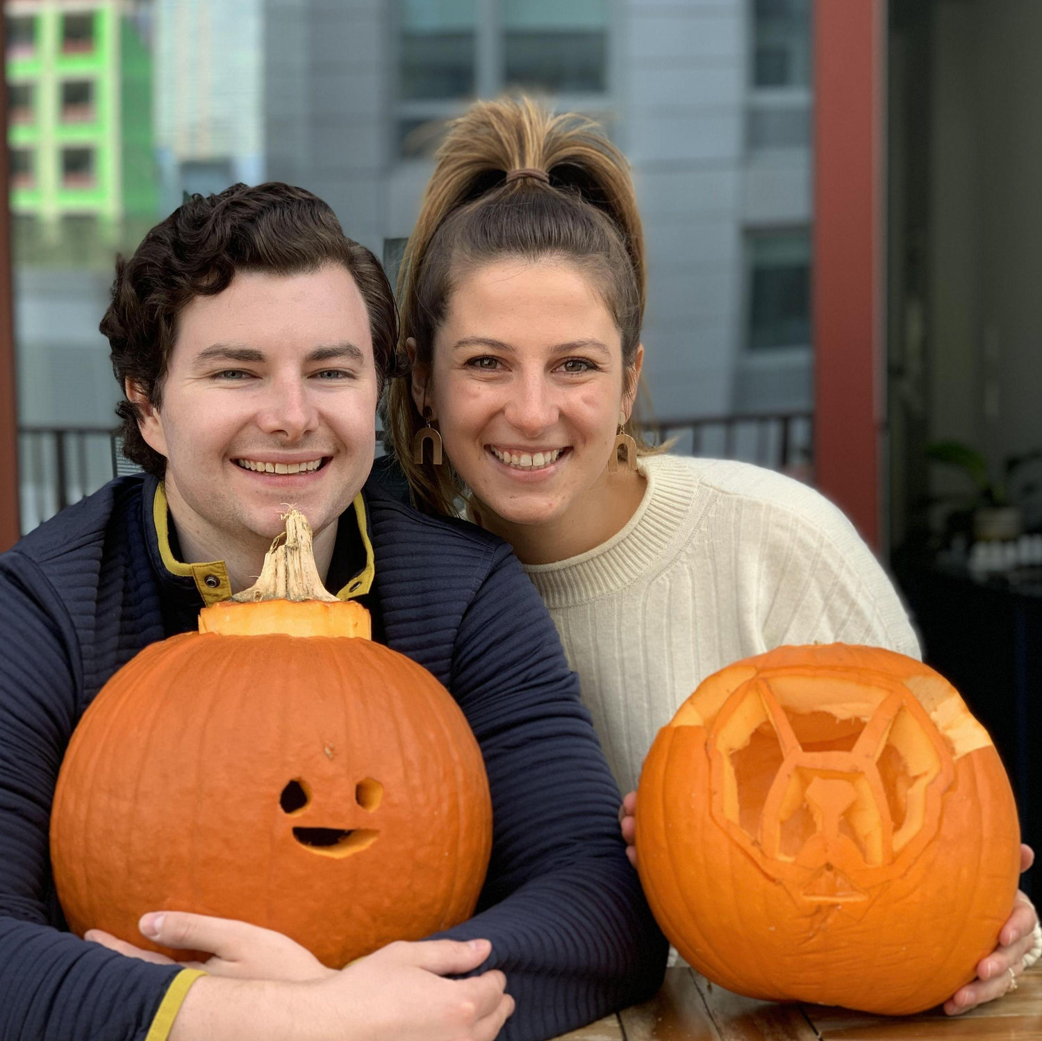 Our first Halloween together after moving to NYC in 2021.