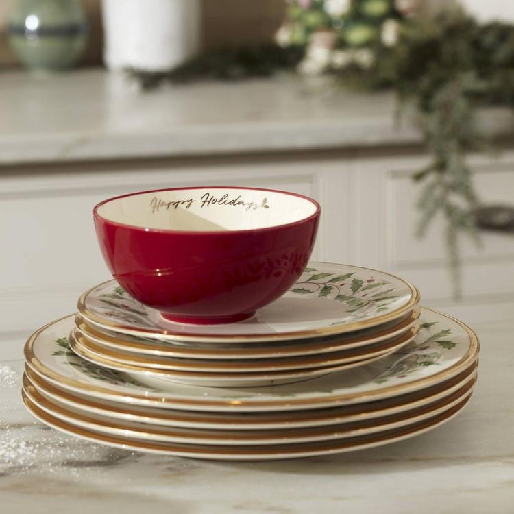 Lenox, Holiday Dinner Plate, Set of 6 | Zola