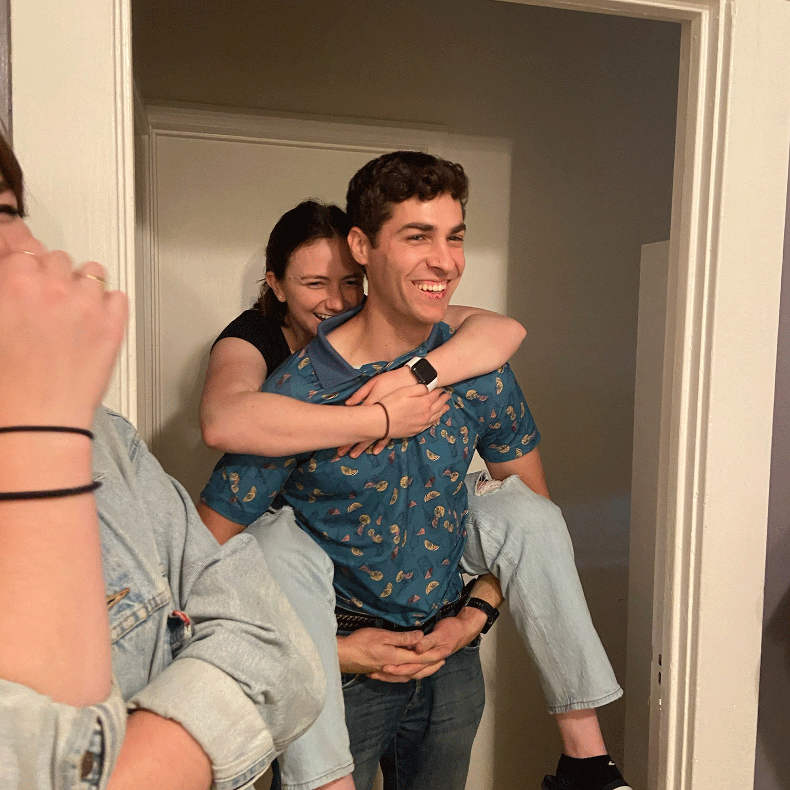 From our housewarming party in July 2023, a few weeks after we moved in together