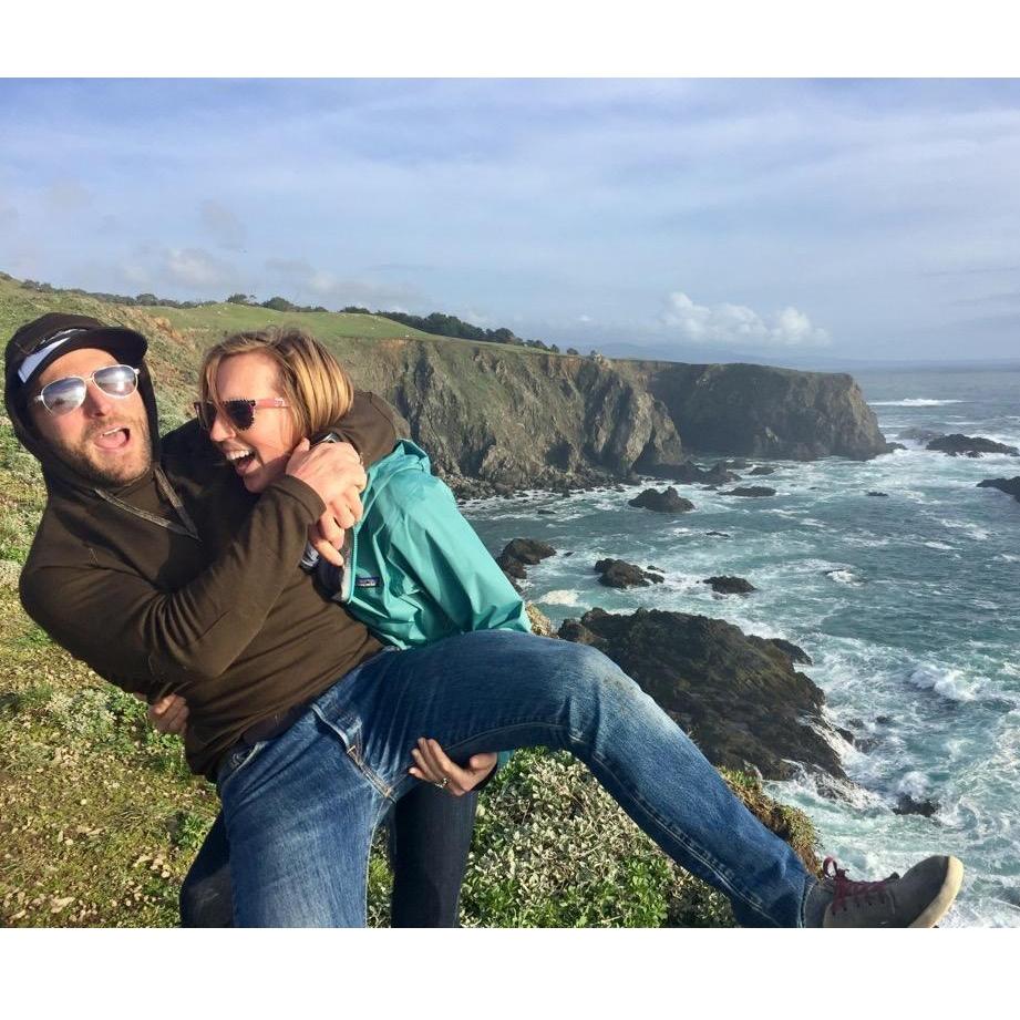 Cavorting along the rugged Mendocino coastline