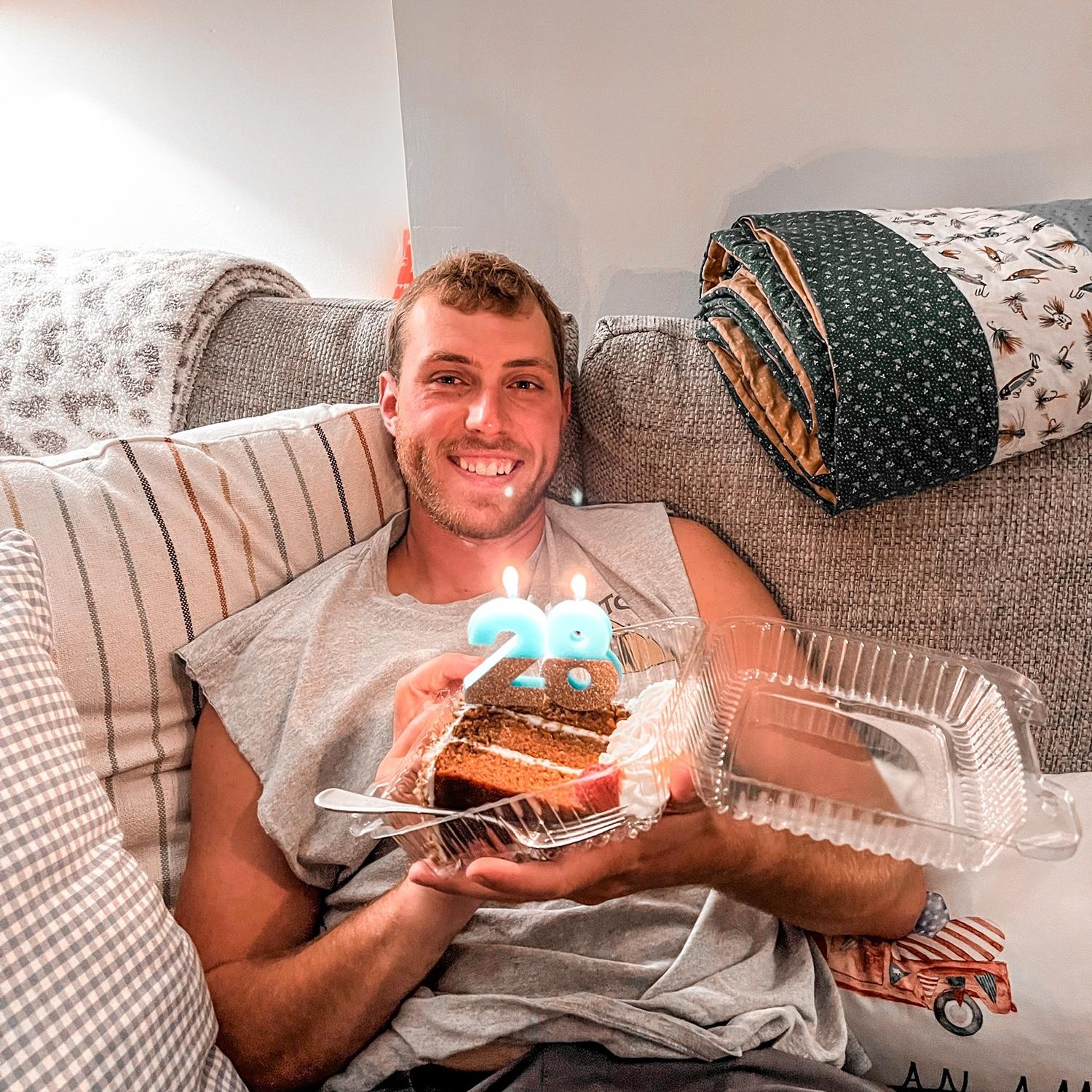 There is no carrot cake like the one at The Brewster Inn. Happy Birthday, Evan!! July 2023