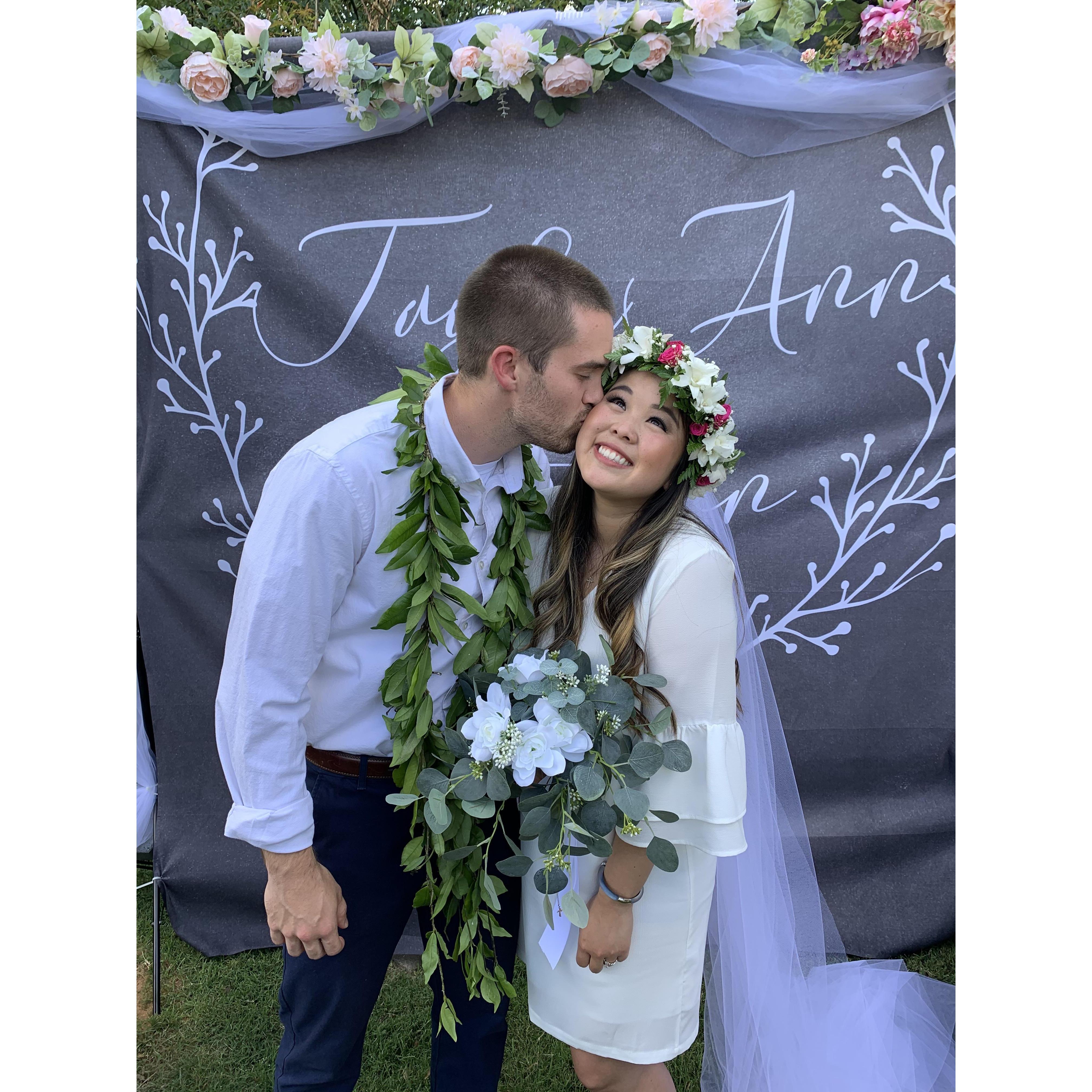 When we officially got married in May of 2020