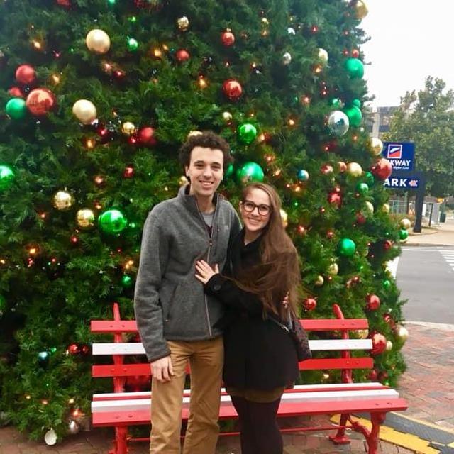 After we got engaged, strolling through Main St.
Memphis, TN