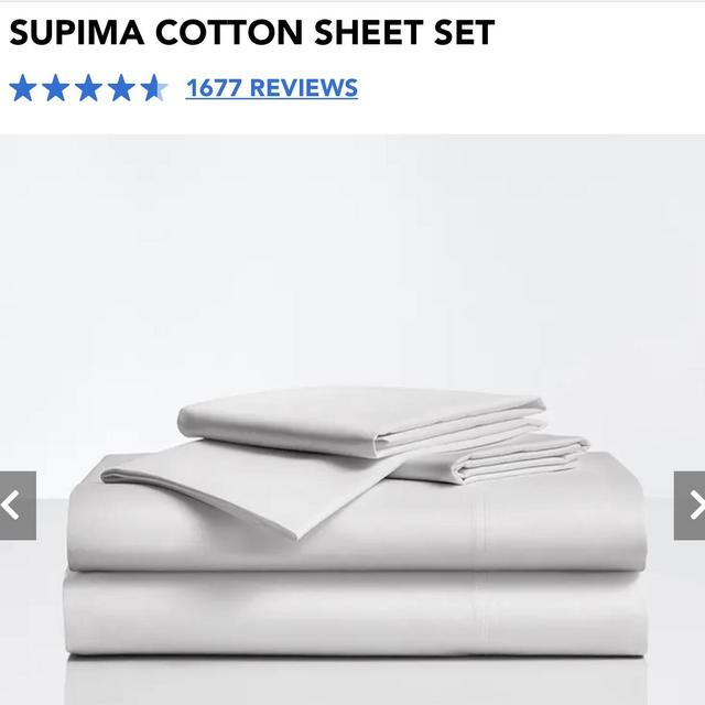 Sleep Number Supima Cotton Sheet Set- King, White