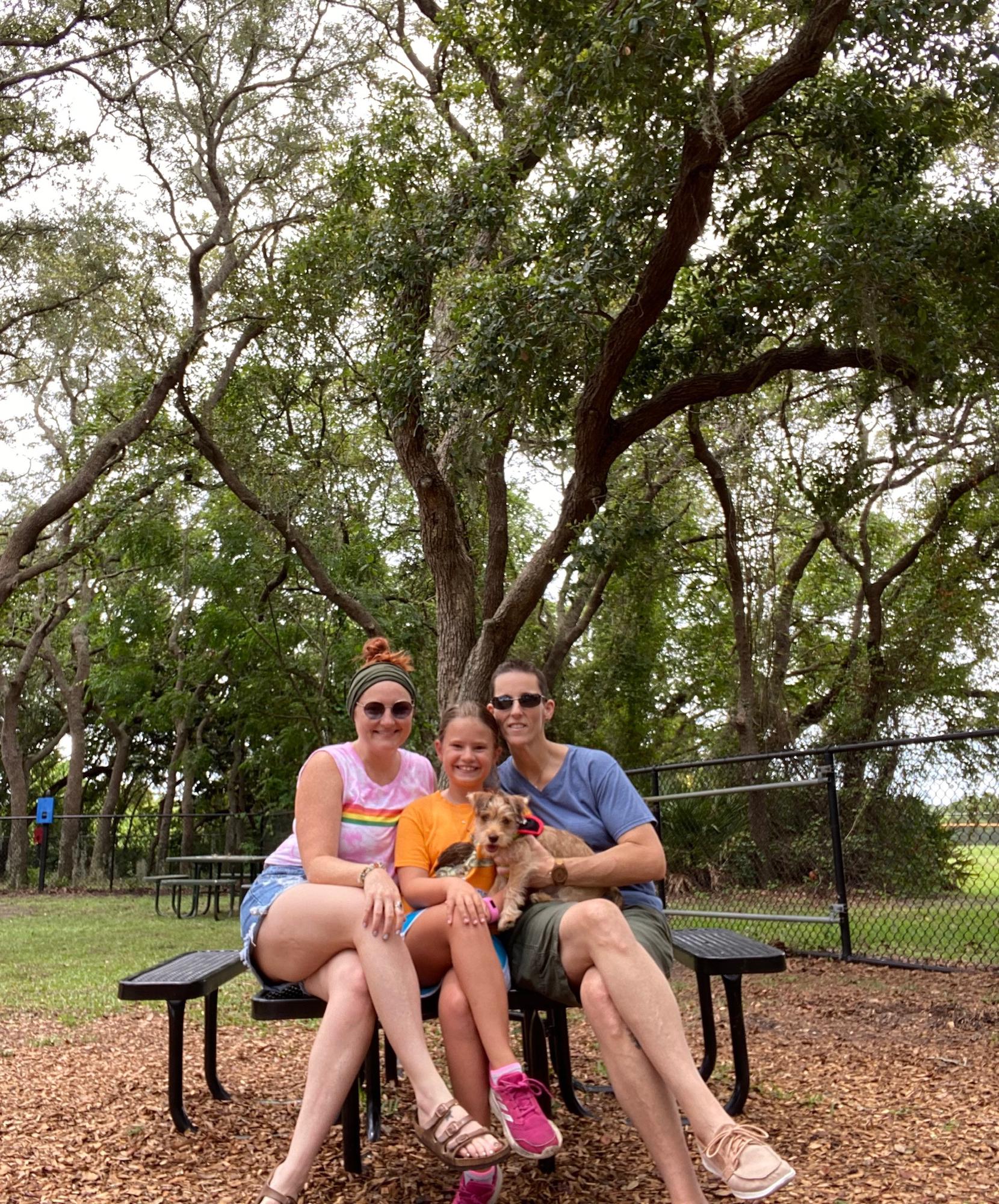 Family dog park day. 🐶