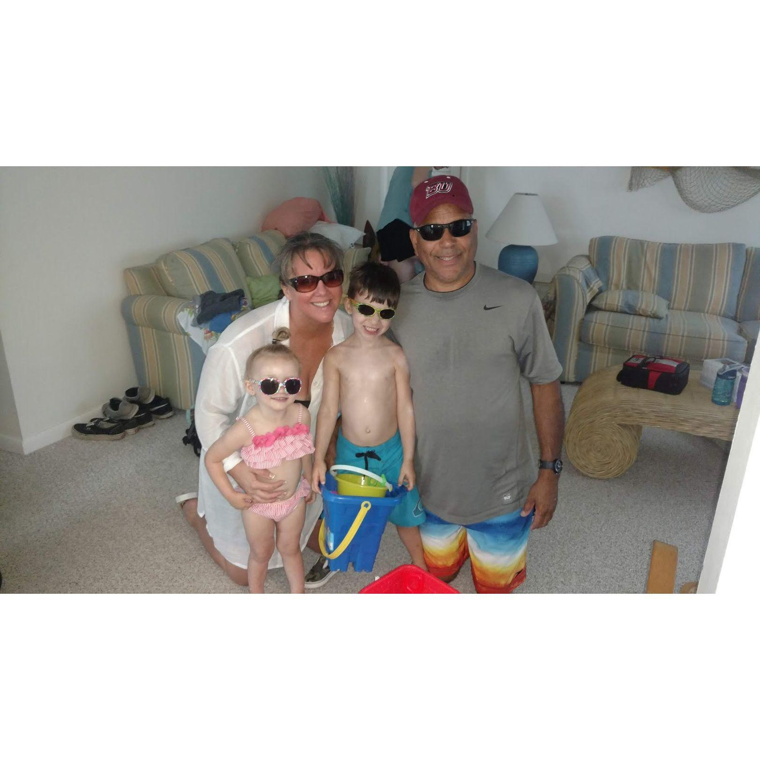 With Gemma (age 2) & Grayson (age 4), Ocean City, NJ - July, 2019