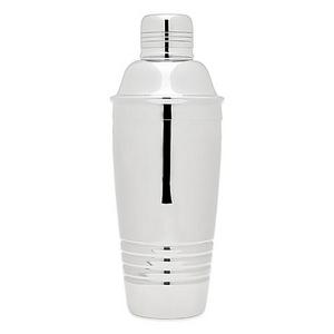 Top Shelf Silver Stainless Steel Double Wall Cocktail Shaker
