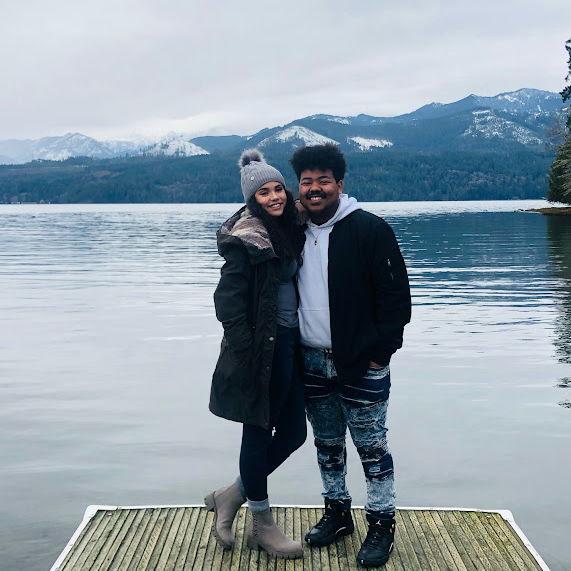Our first picture as an official couple! December 2021