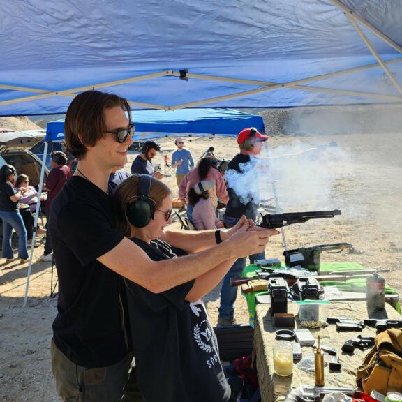 First time shooting together! (First time ever for Faith she was scared!)