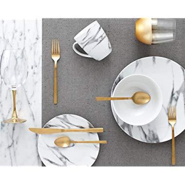 Safdie & Co. AM02721EC Dinner Set-16Pcs Set, White