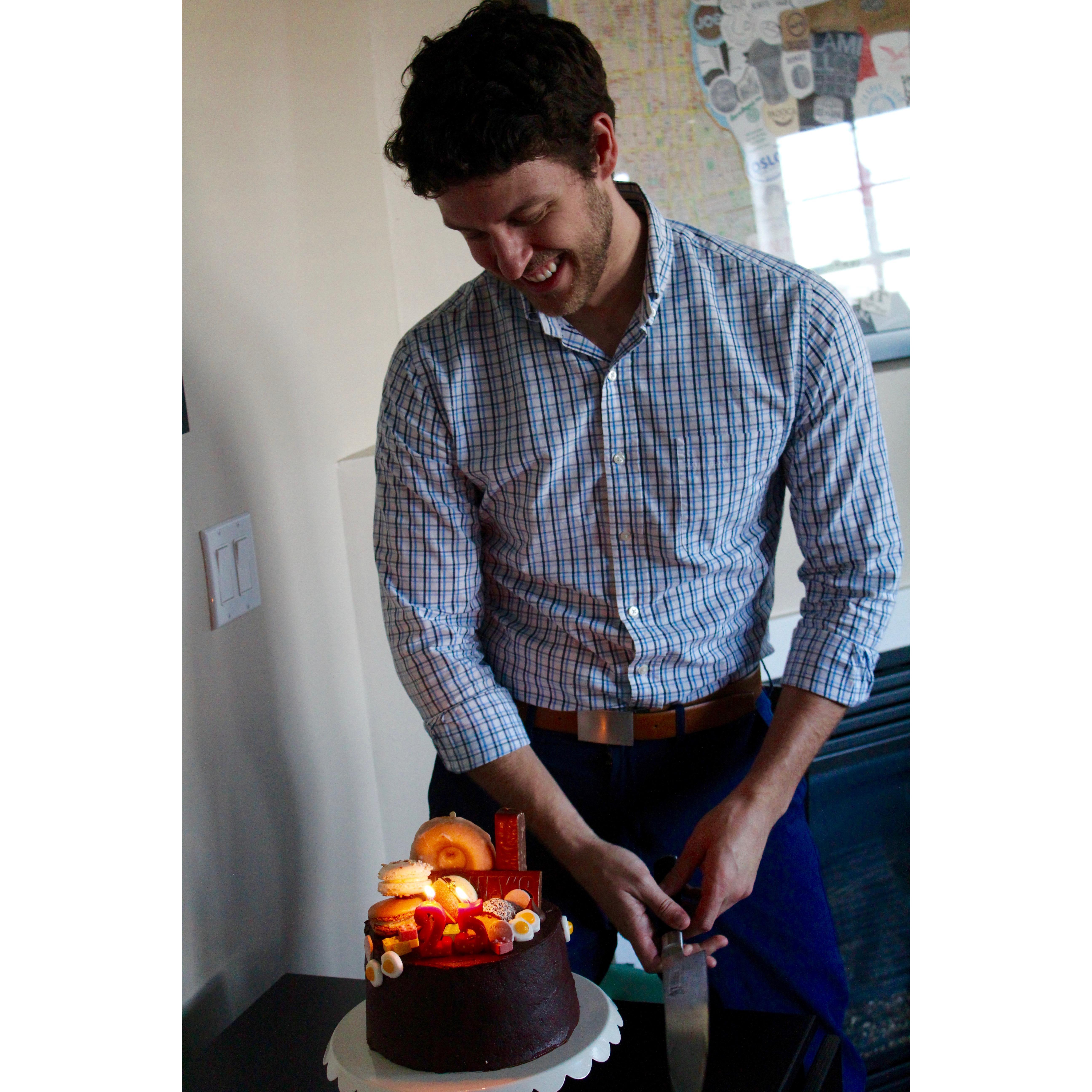 Noah's ultimate birthday cake made by Maddie--Summer 2016