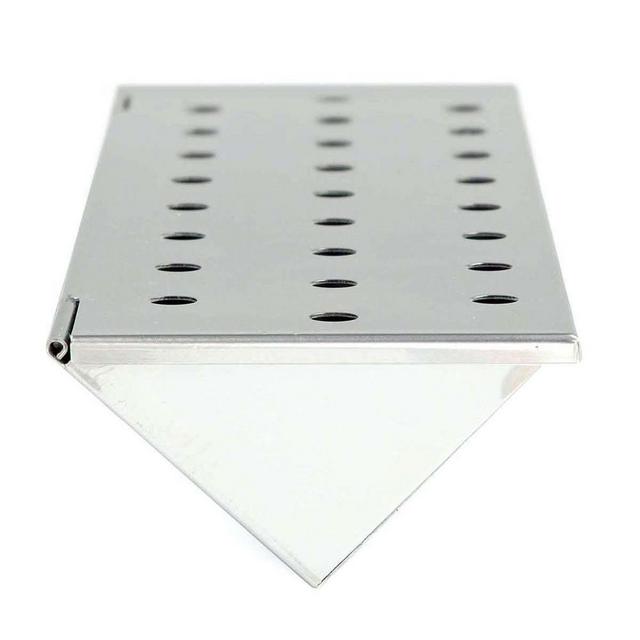 Stainless Steel Gas Grill V-Smoker Box (Long)