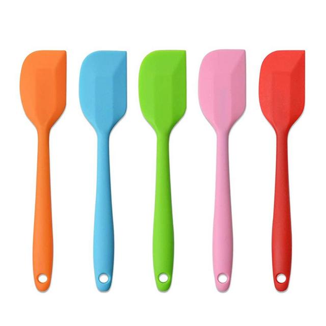 Silicone Spatulas, 8.5 inch Small Rubber Spatula Heat Resistant Non-Stick Flexible Scrapers Baking Mixing Tool (5 Pieces)
