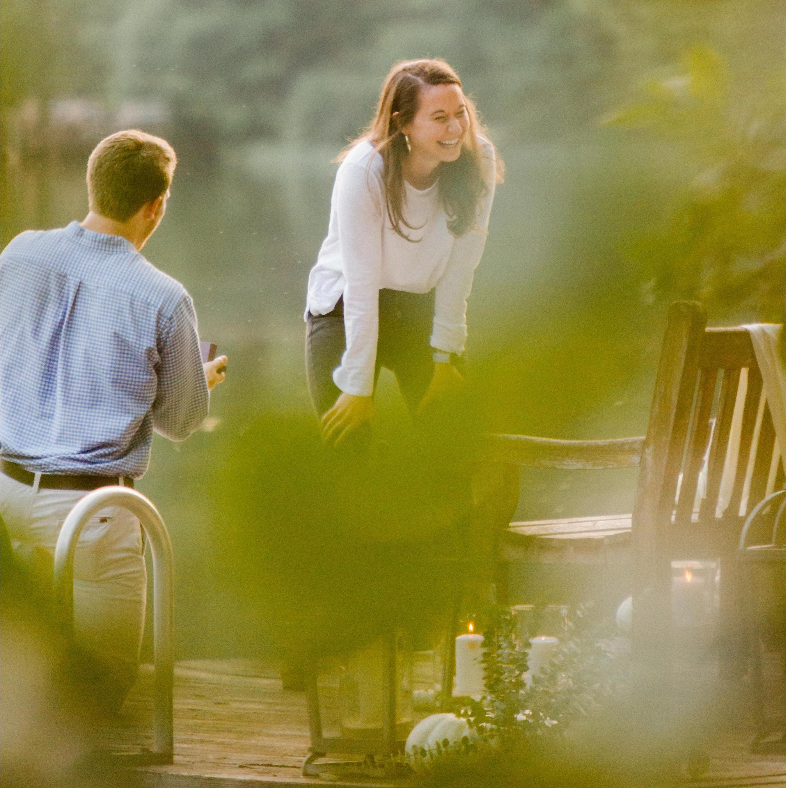 Getting down on one knee