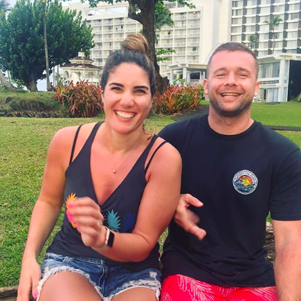Sun burnt & happy in Hawaii visiting cousins