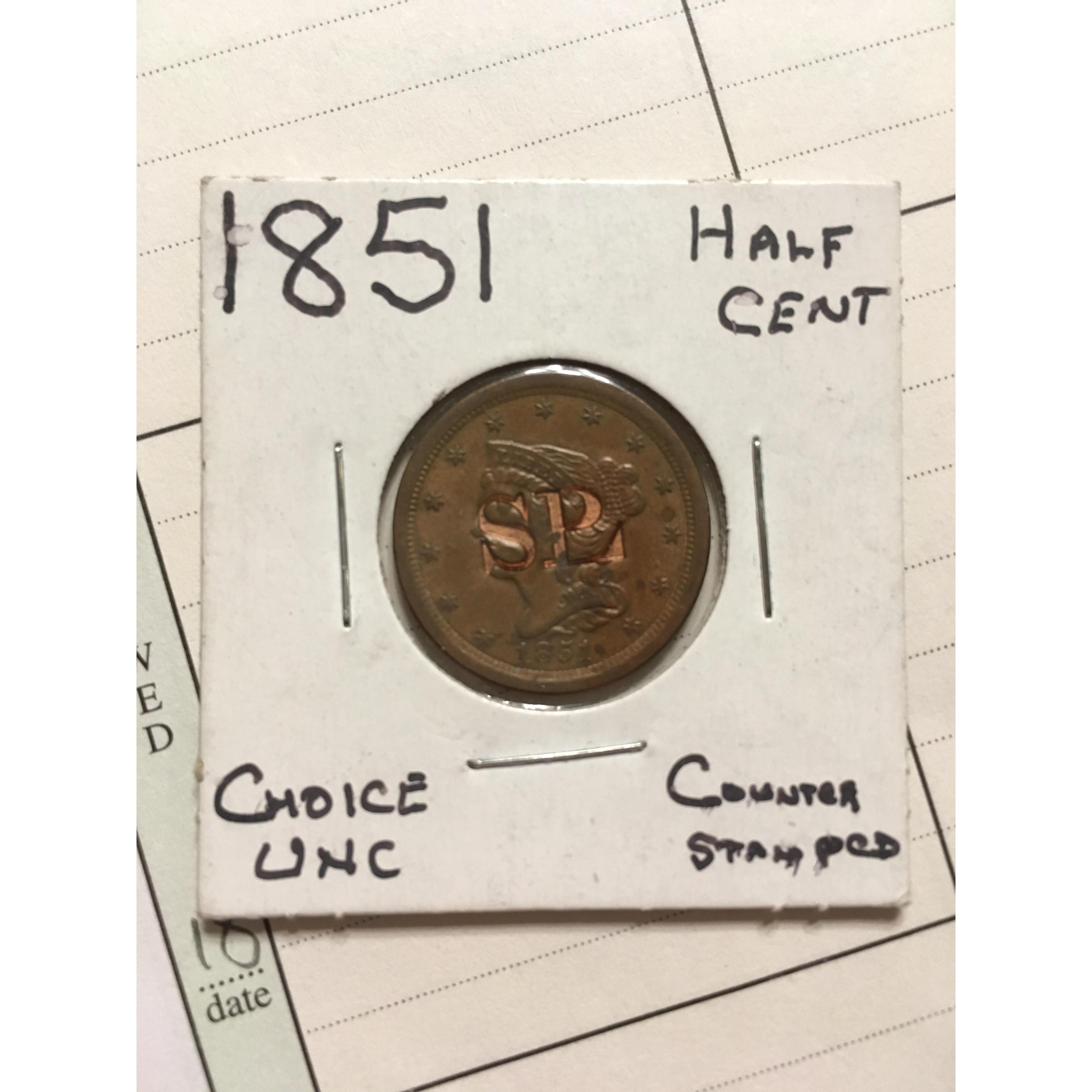 Matt found Sam's initials on a coin.