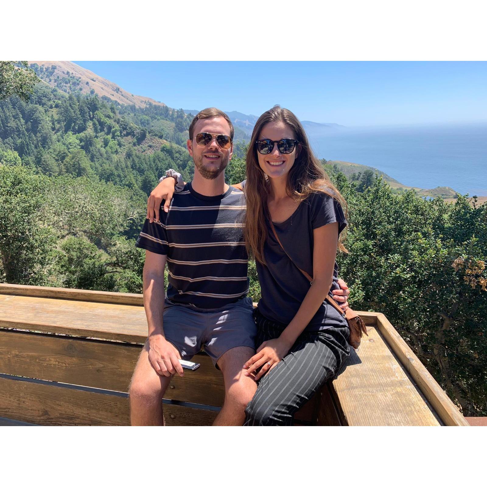 Lunch at Nepenthe, California