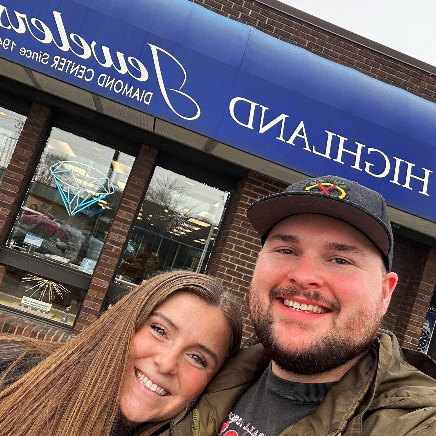Shopping for engagement rings!