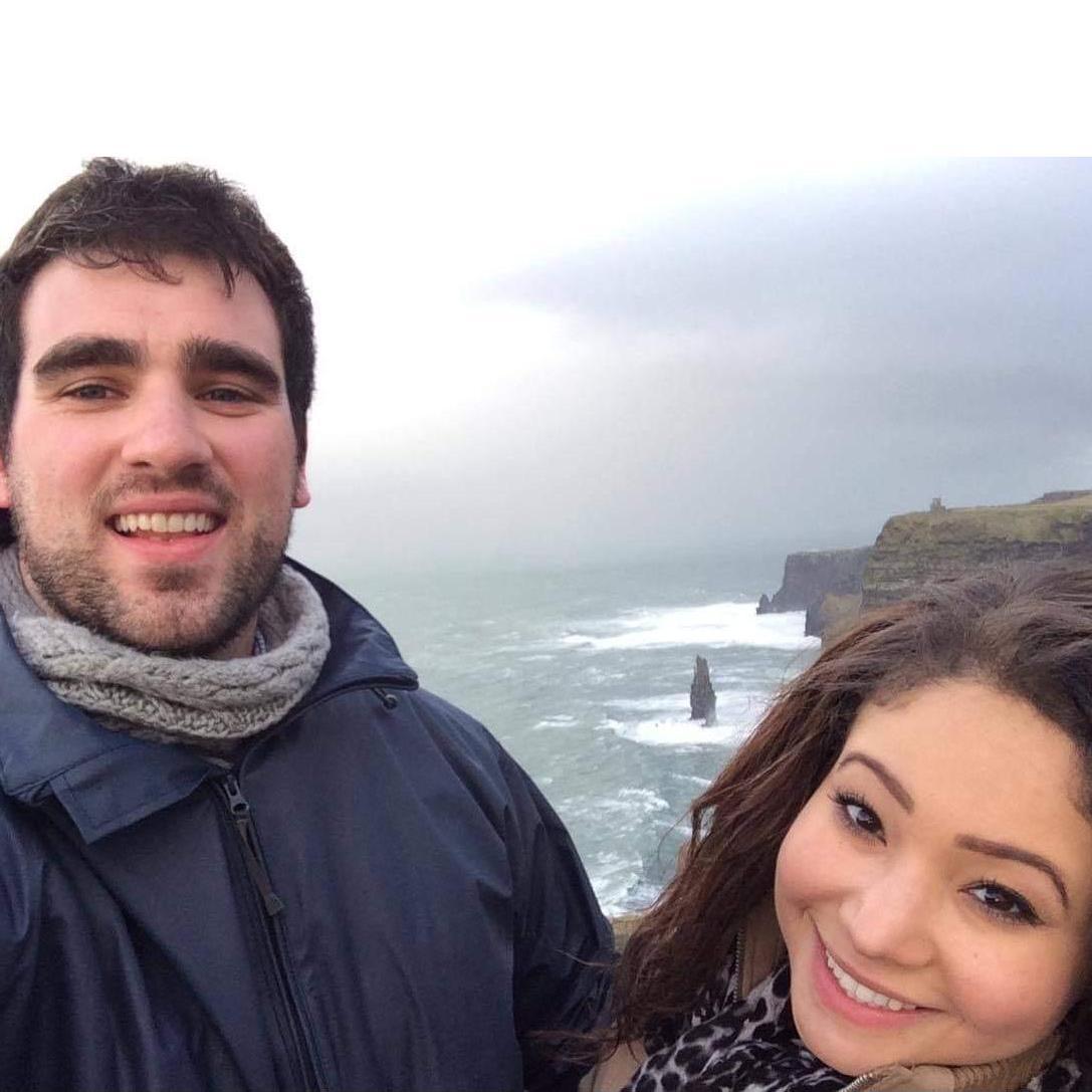 Mia's first time at the Cliffs of Moher