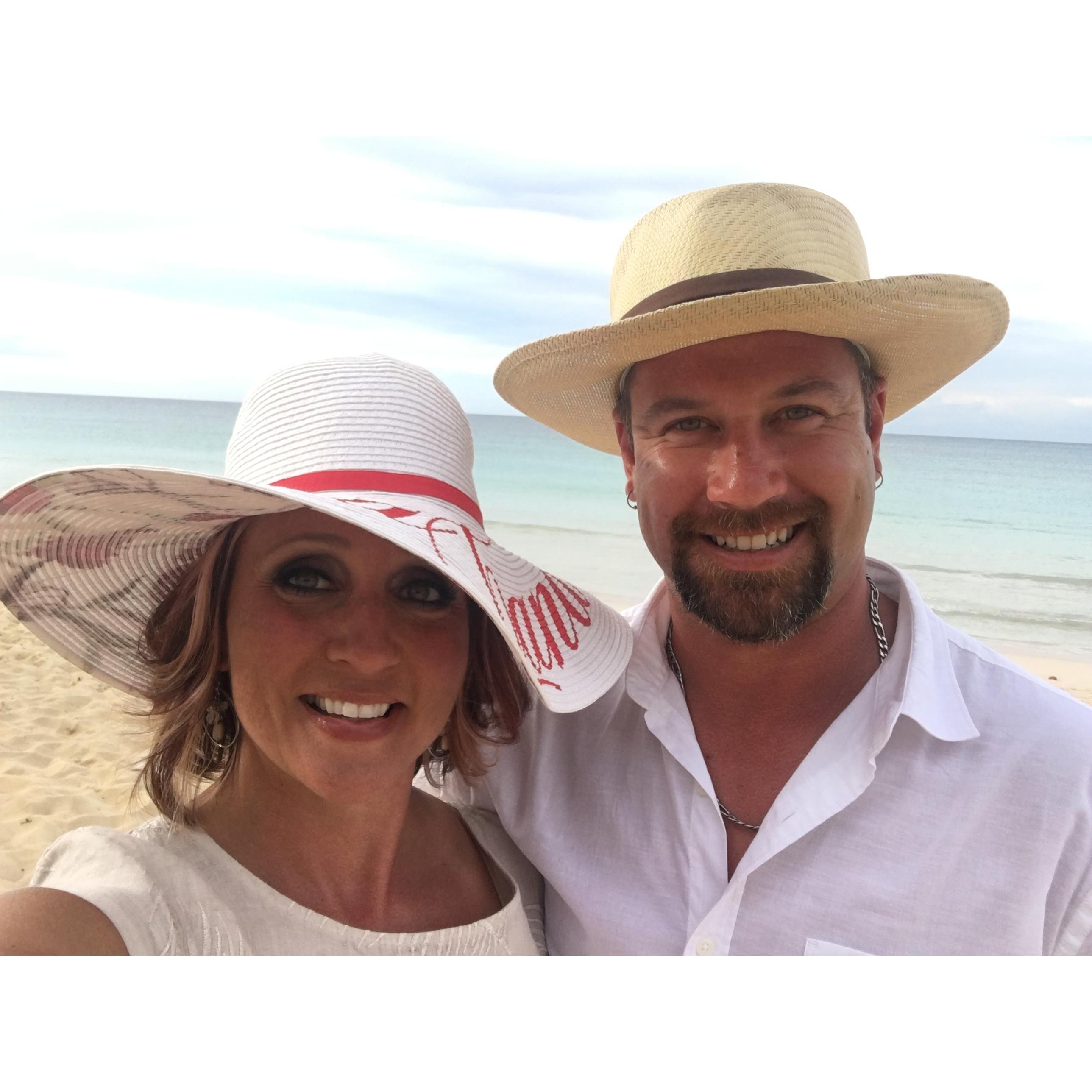 Us in Punta Cana in 2017.