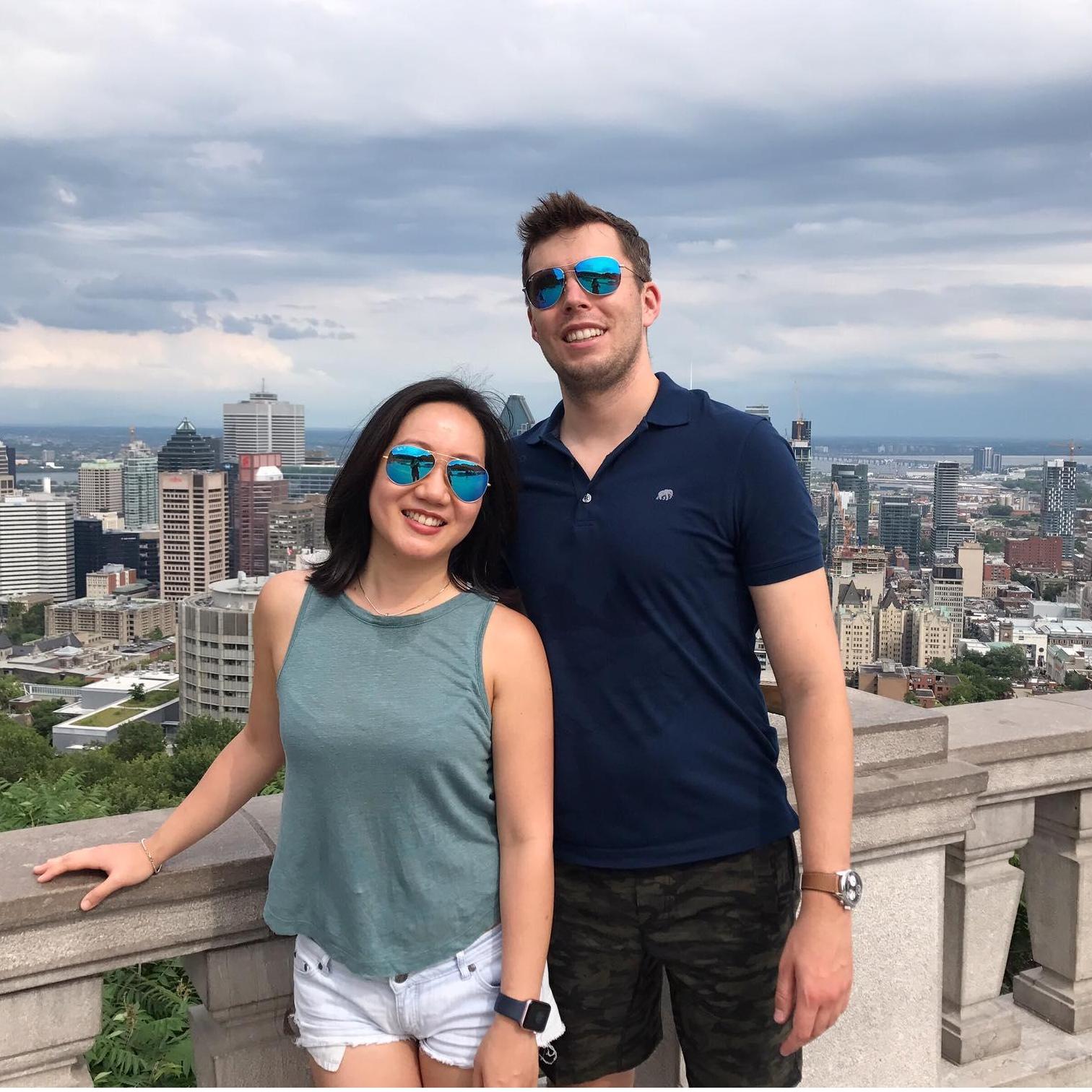 Montreal with Dan looking extremely tall