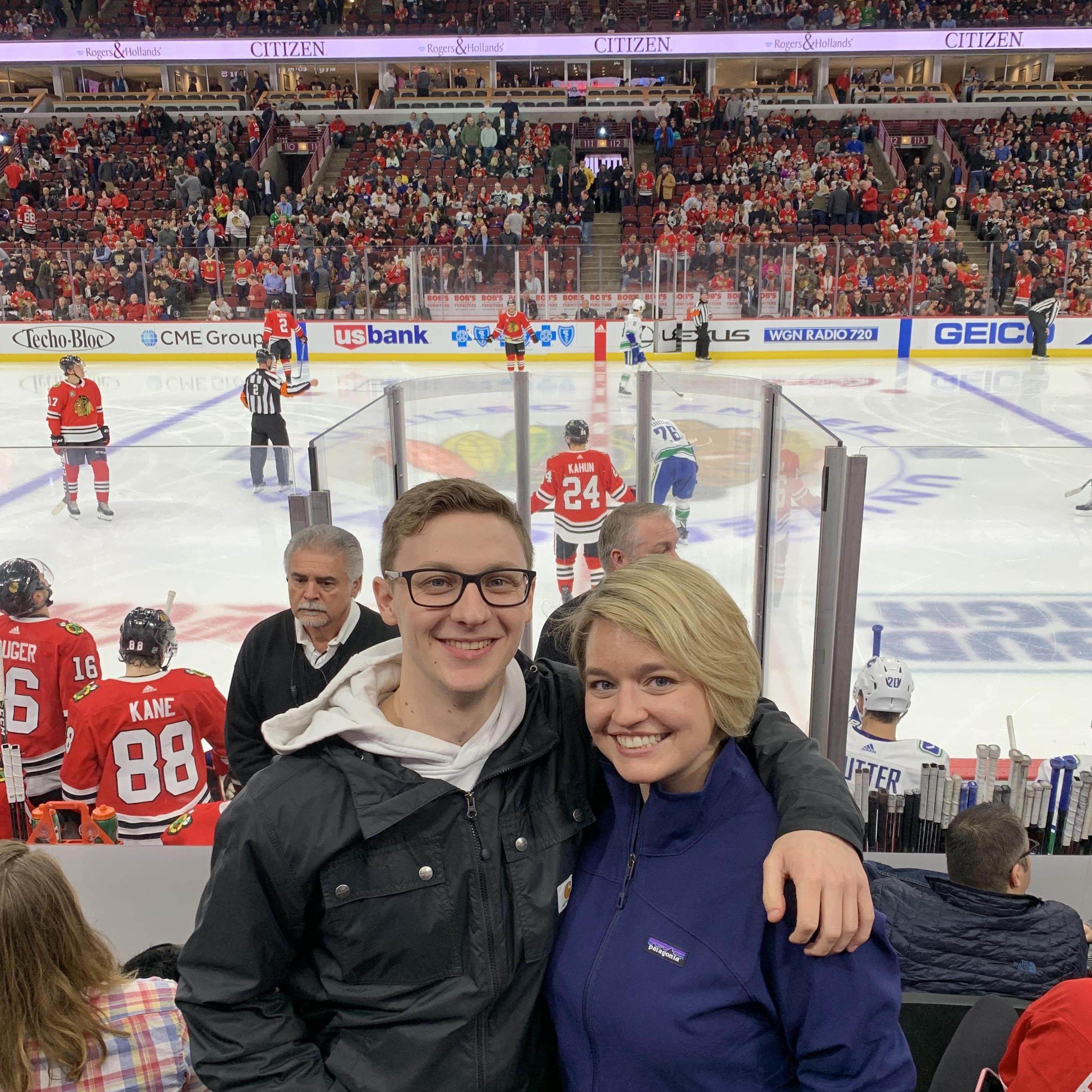 Our first Blackhawks game together!