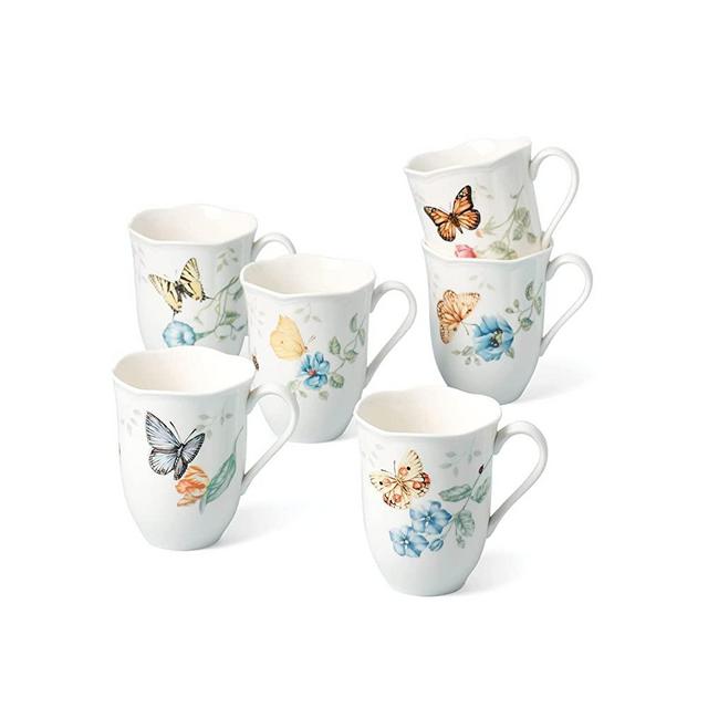 Lenox 892798 Butterfly Meadow 6-Piece Mug Set