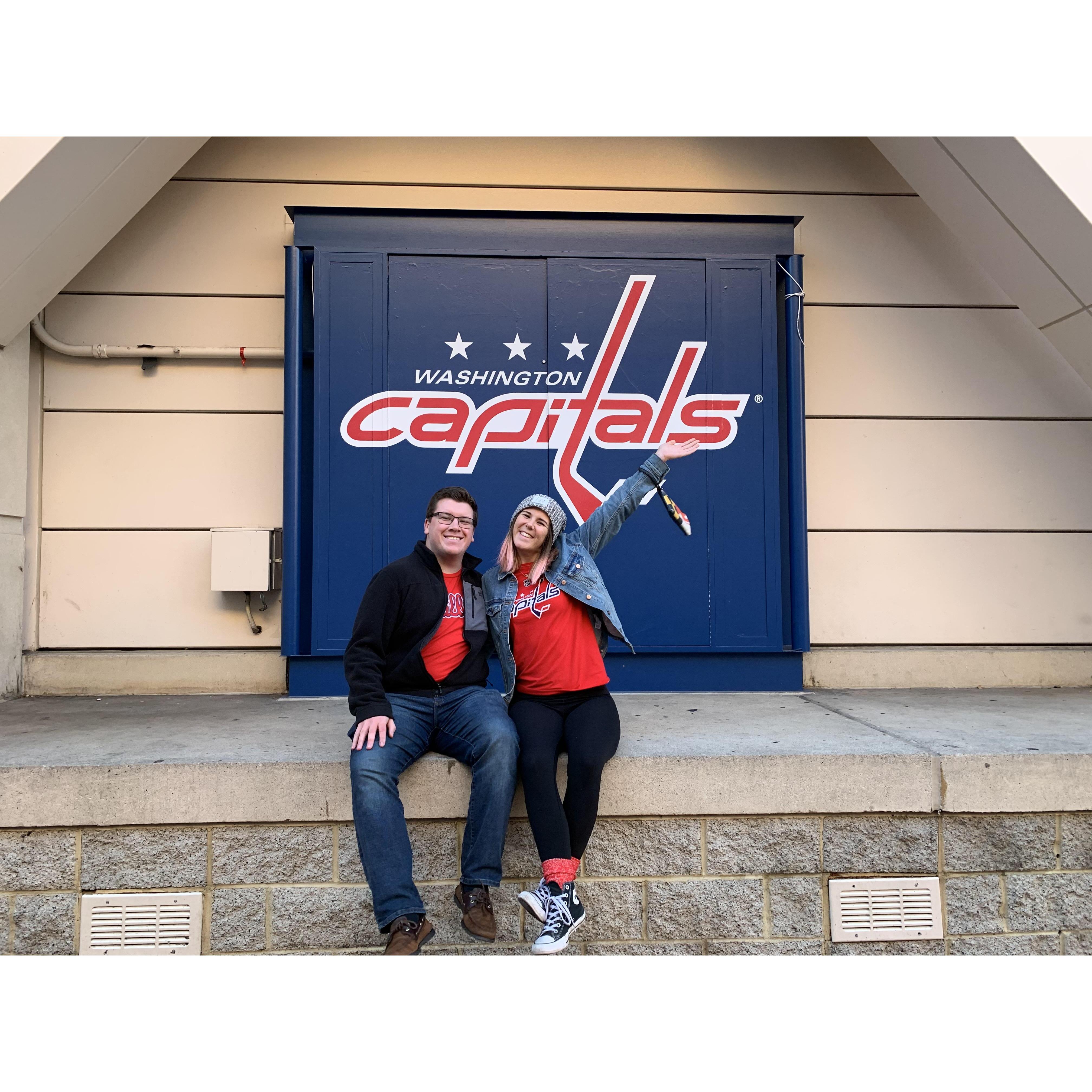 Our first Cap's game together