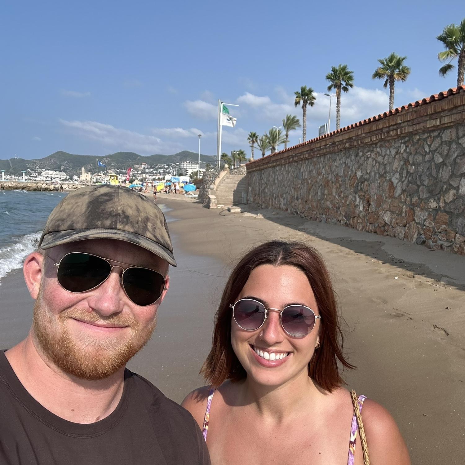 Walking along the beach in Sitges, Spain! 2024
